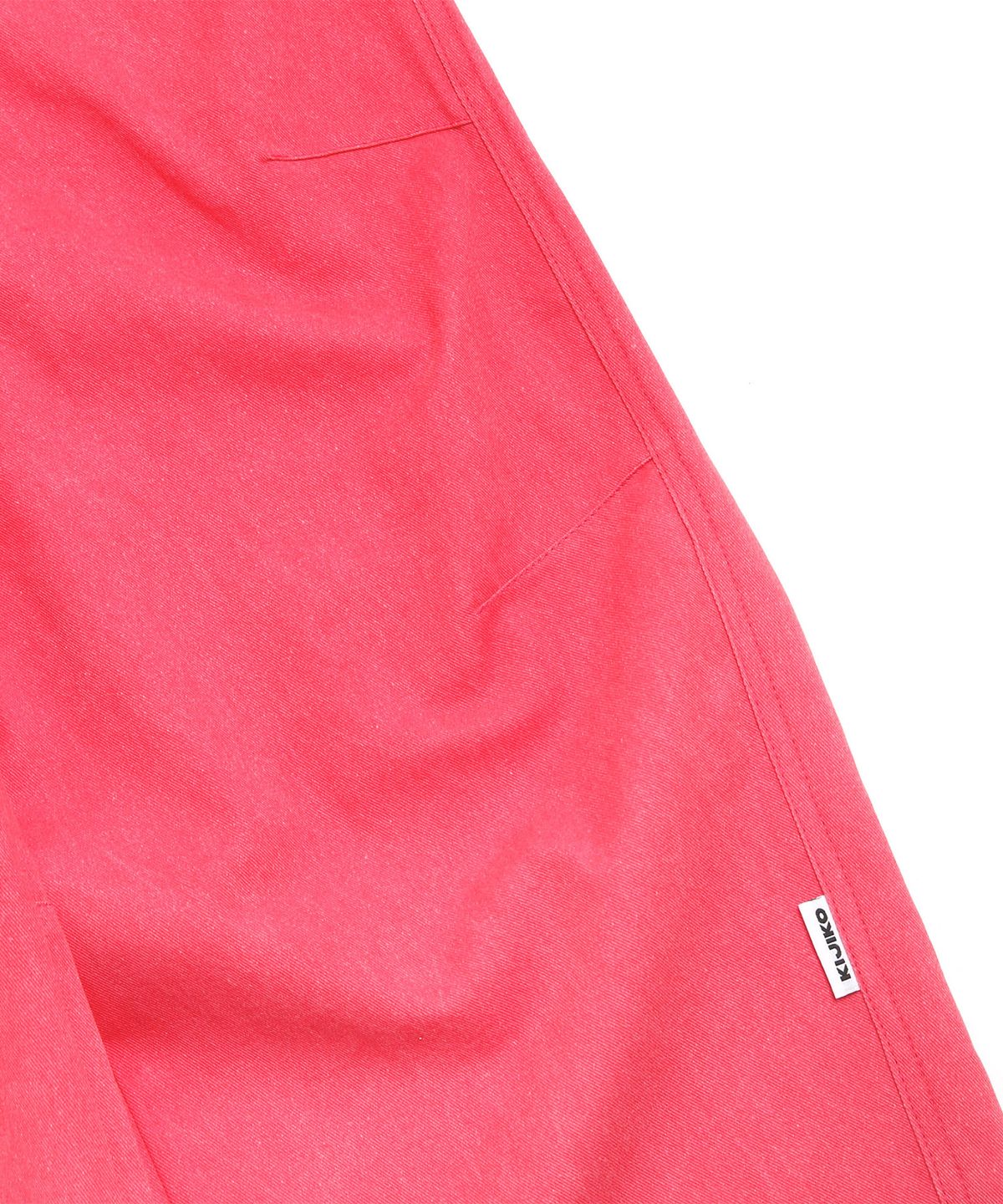 키지코(KIJIKO) ke613. Move Pigment Wide Pants Red
