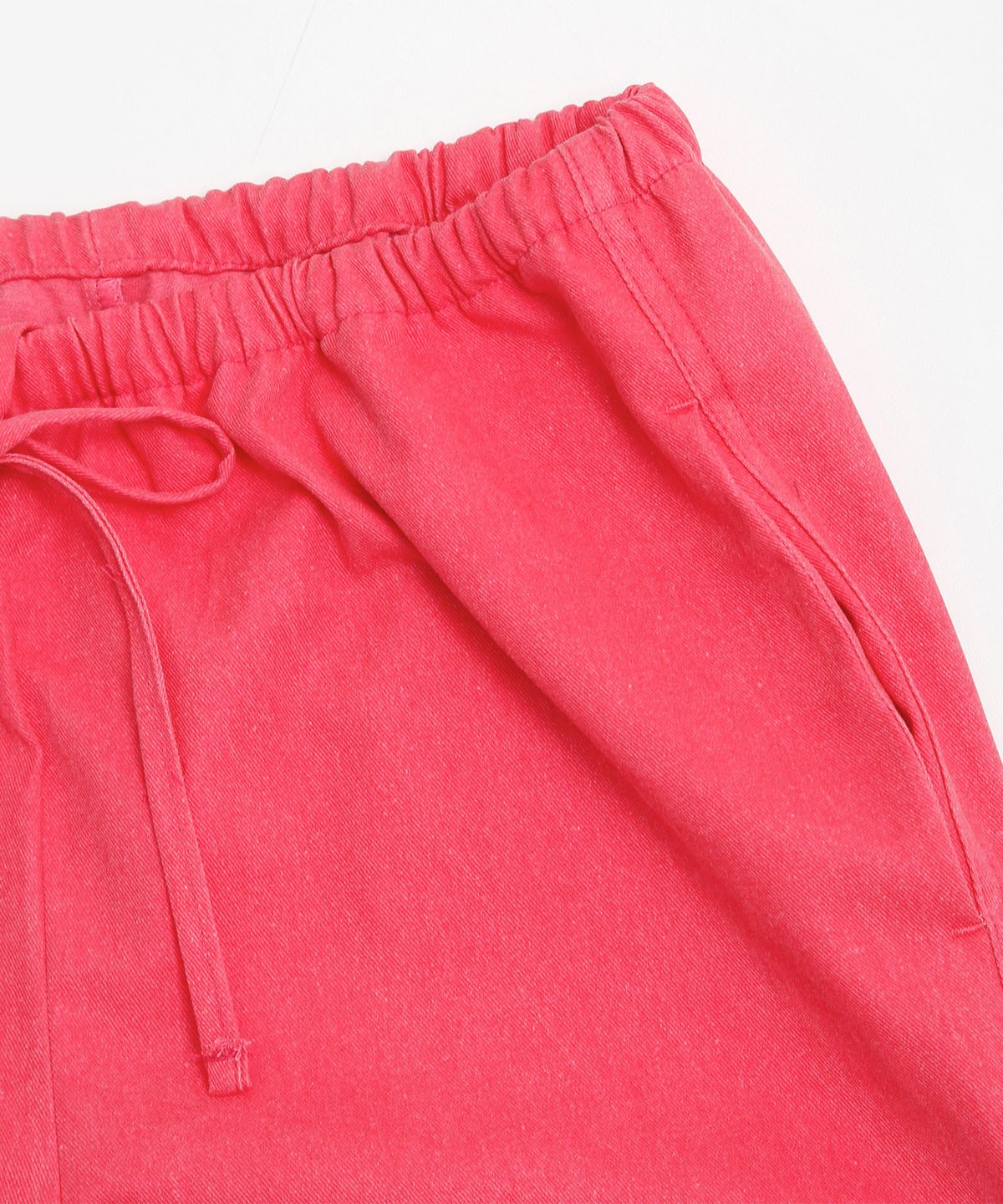 키지코(KIJIKO) ke613. Move Pigment Wide Pants Red