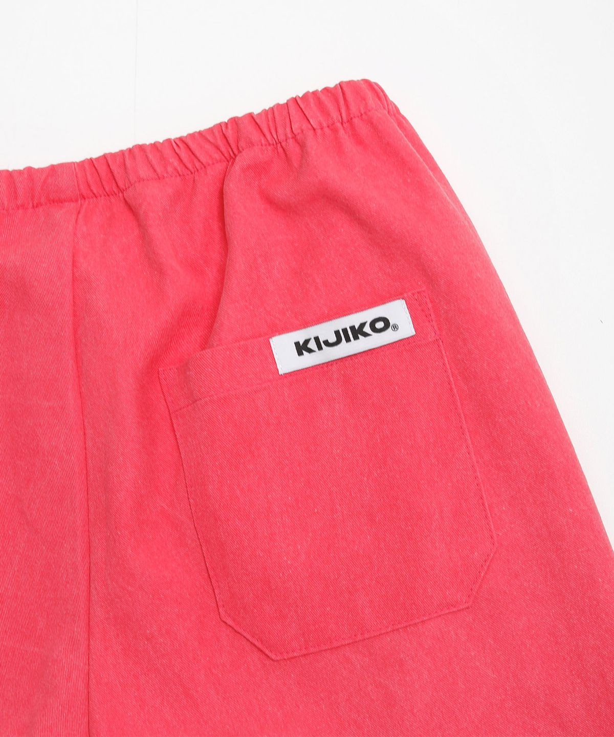 키지코(KIJIKO) ke613. Move Pigment Wide Pants Red