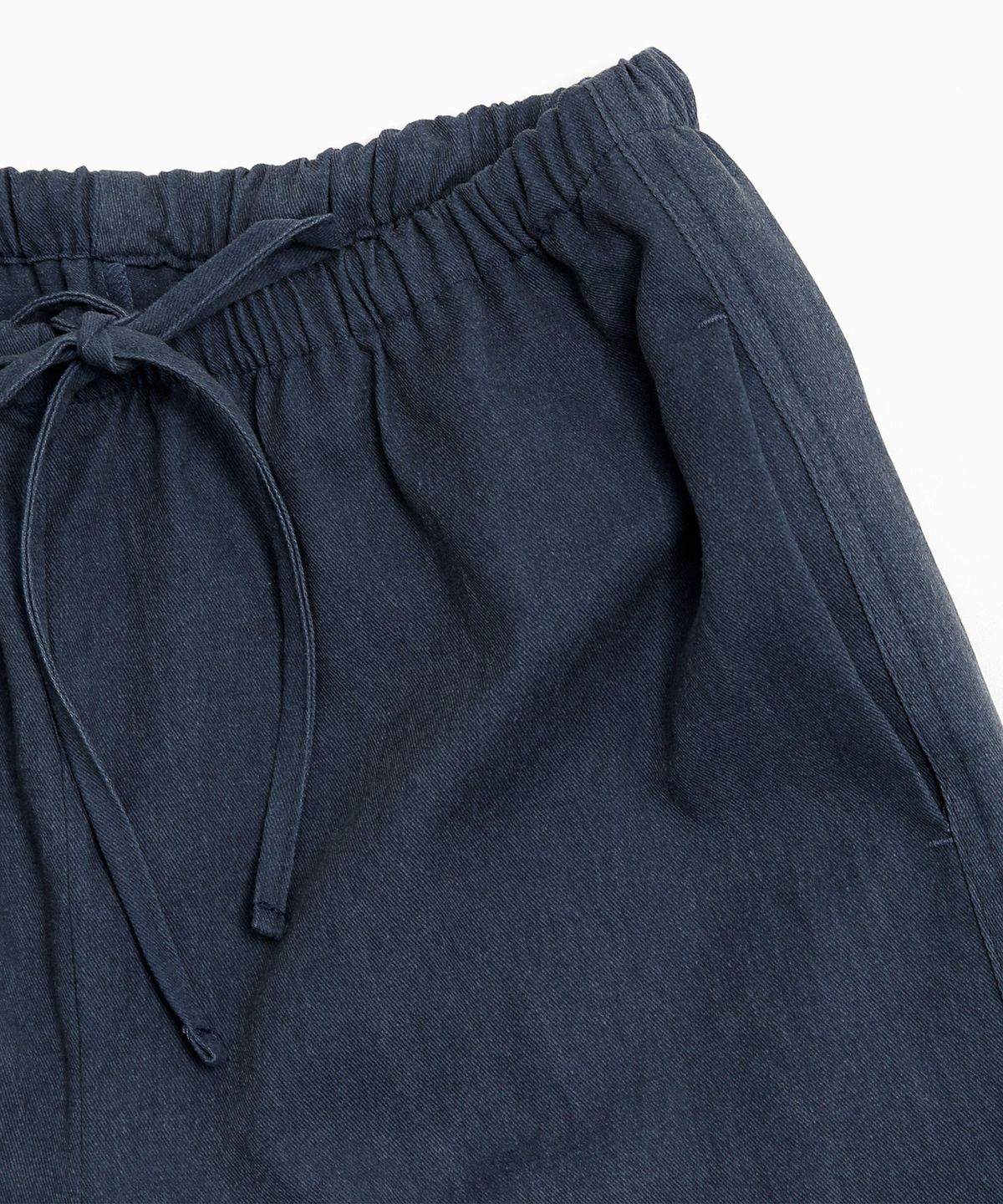 키지코(KIJIKO) ke613. Move Pigment Wide Pants Navy