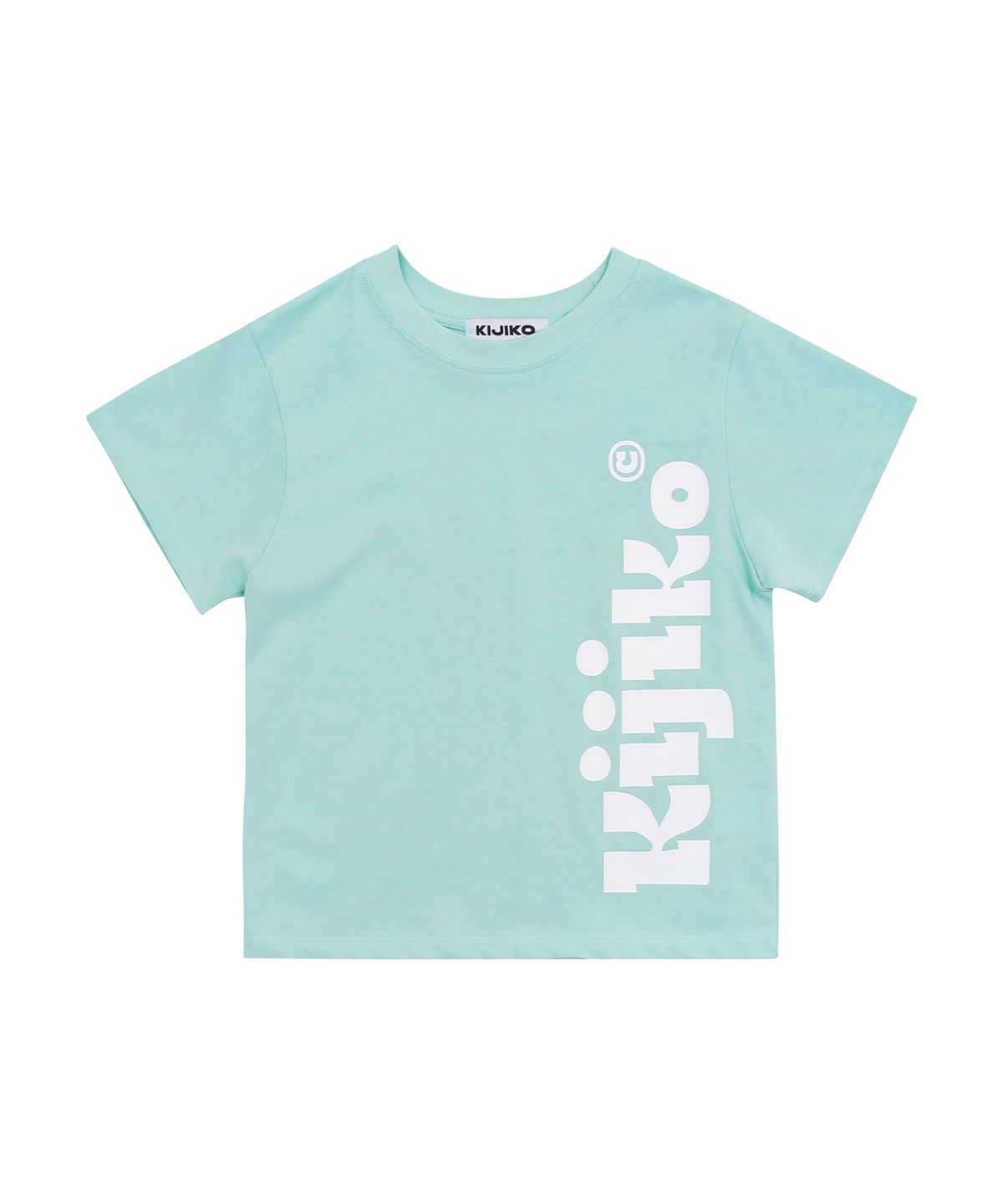 키지코(KIJIKO) ke406. Kijiko Big Logo Semi-Crop Tee Mint