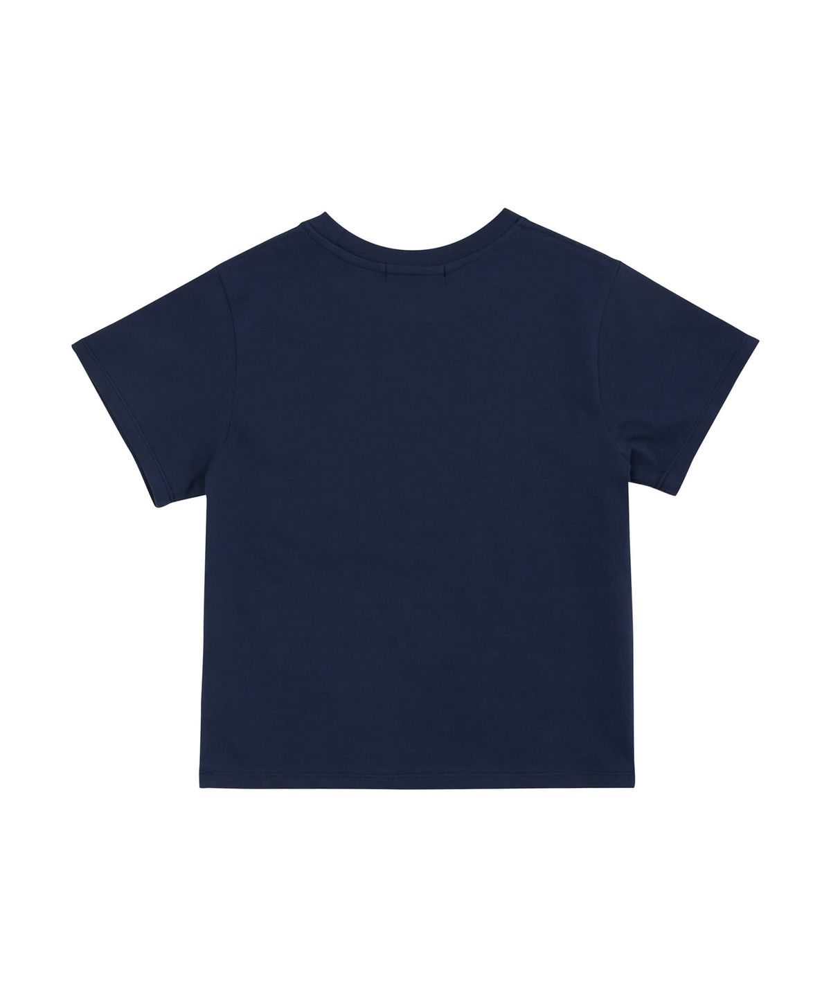 키지코(KIJIKO) ke406. Kijiko Big Logo Semi-Crop Tee Navy