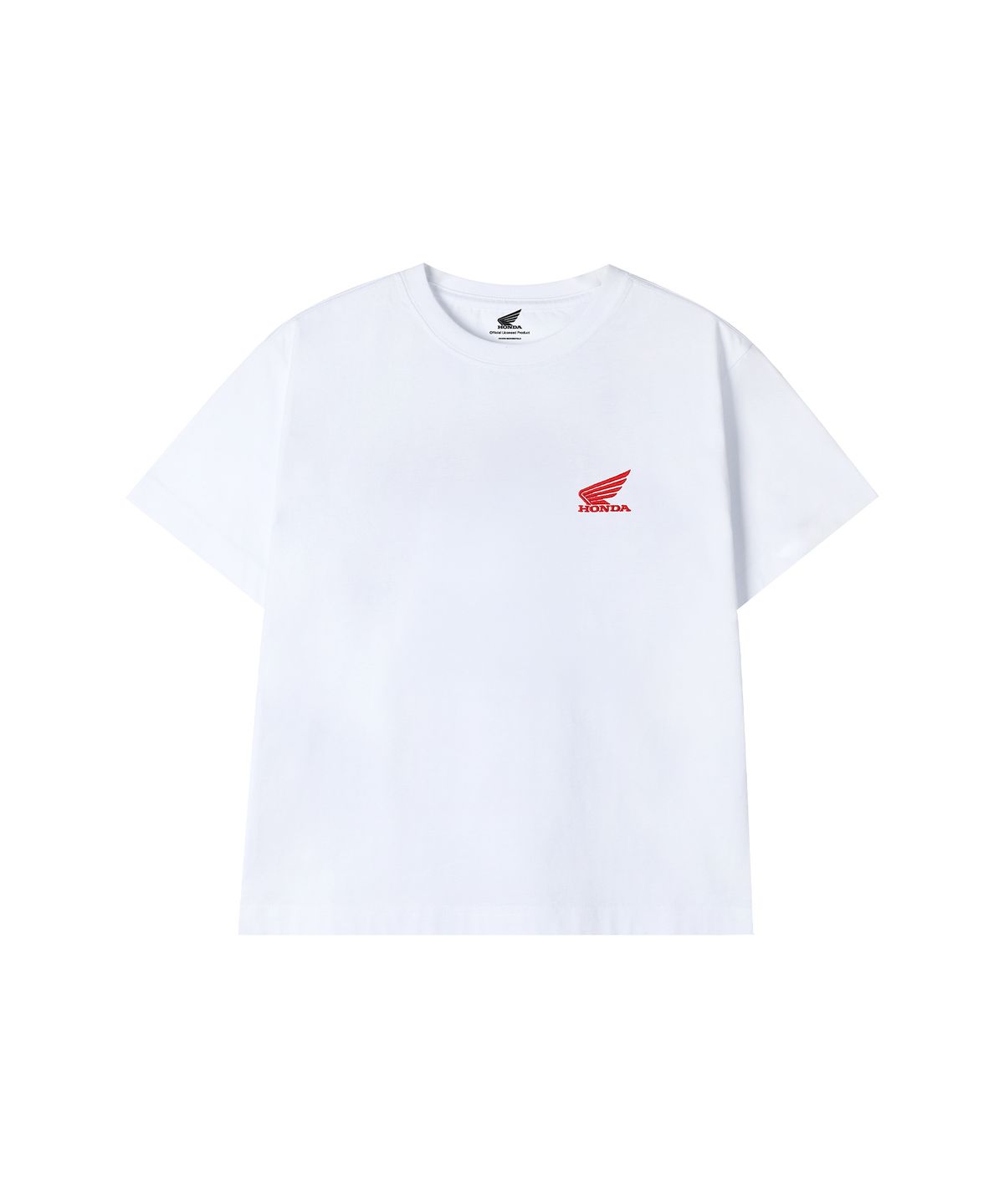 핍스 모터사이클(PHYPS MOTORCYCLE) Kids Original Small Wing Logo Short Sleeve White