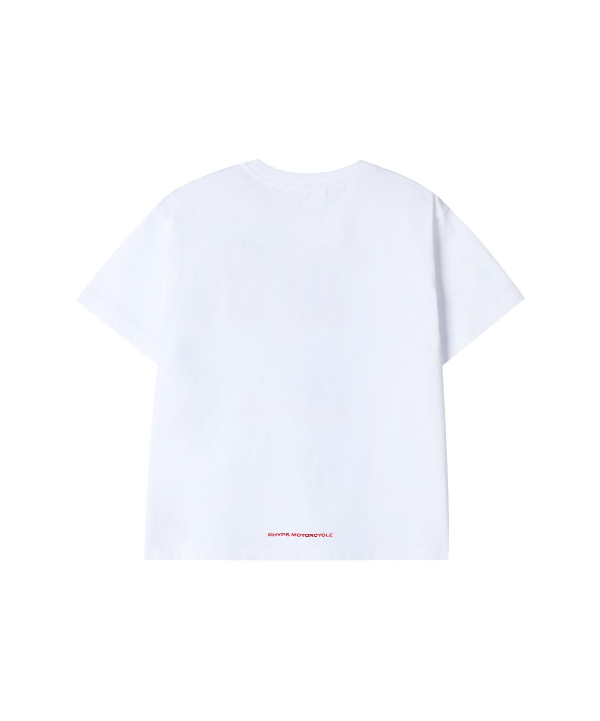 핍스 모터사이클(PHYPS MOTORCYCLE) Kids Original Small Wing Logo Short Sleeve White