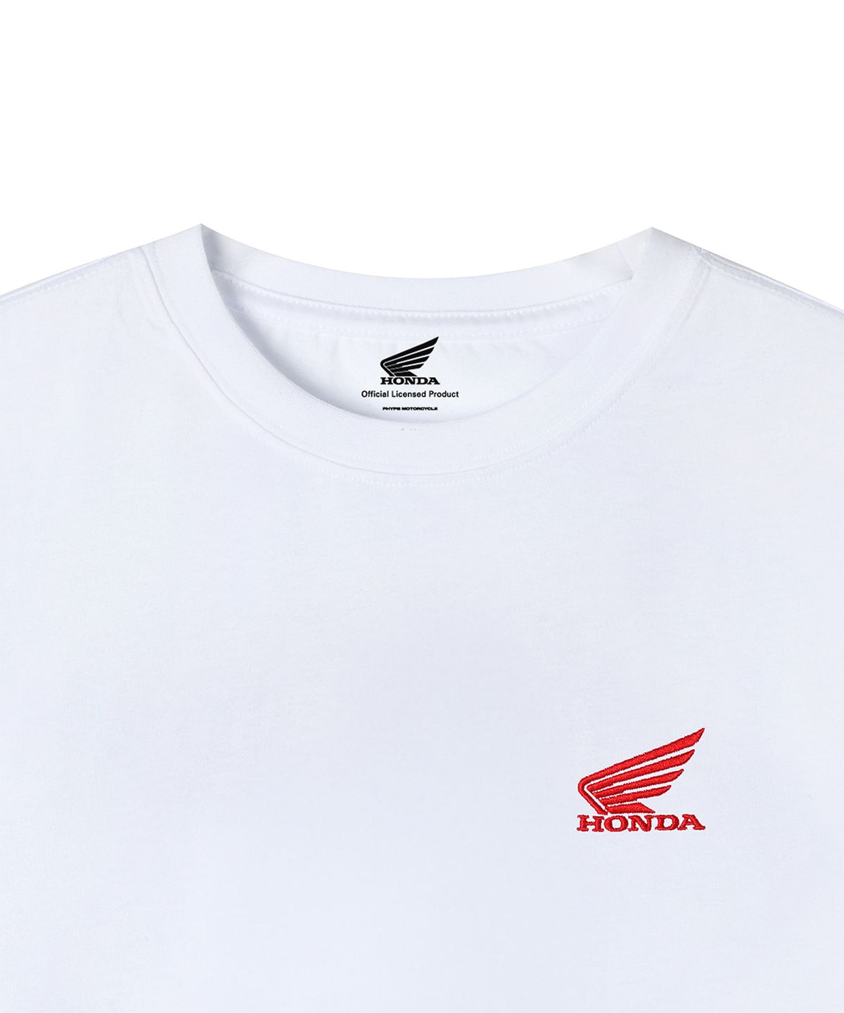 핍스 모터사이클(PHYPS MOTORCYCLE) Kids Original Small Wing Logo Short Sleeve White