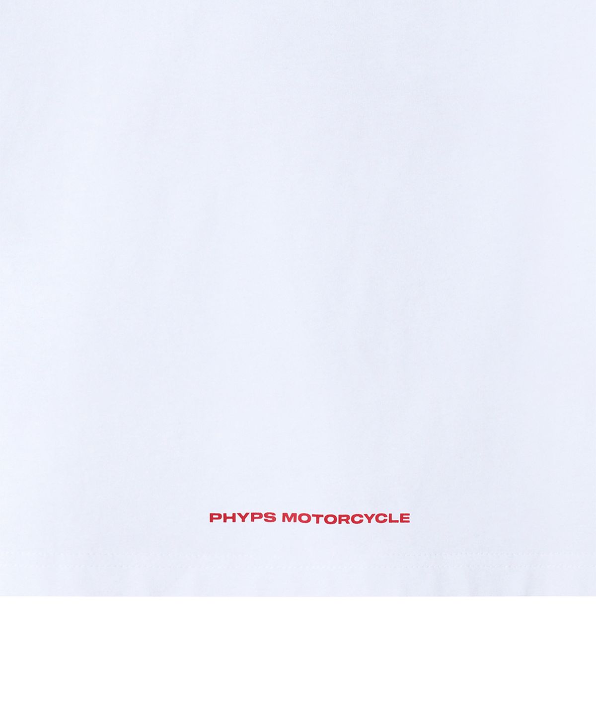 핍스 모터사이클(PHYPS MOTORCYCLE) Kids Original Small Wing Logo Short Sleeve White