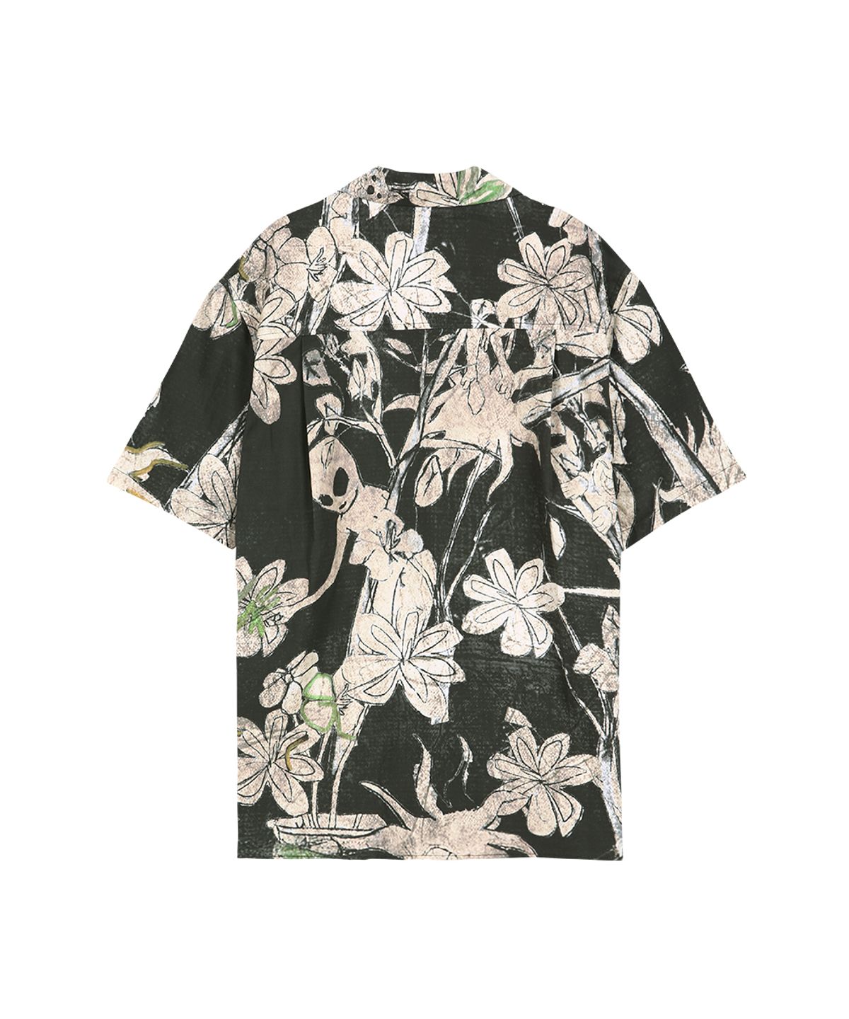 앤더슨벨(ADSB ANDERSSON BELL) FLOWER PRINTED OPEN COLLAR SHIRT atb1529m(BLACK/BEIGE)