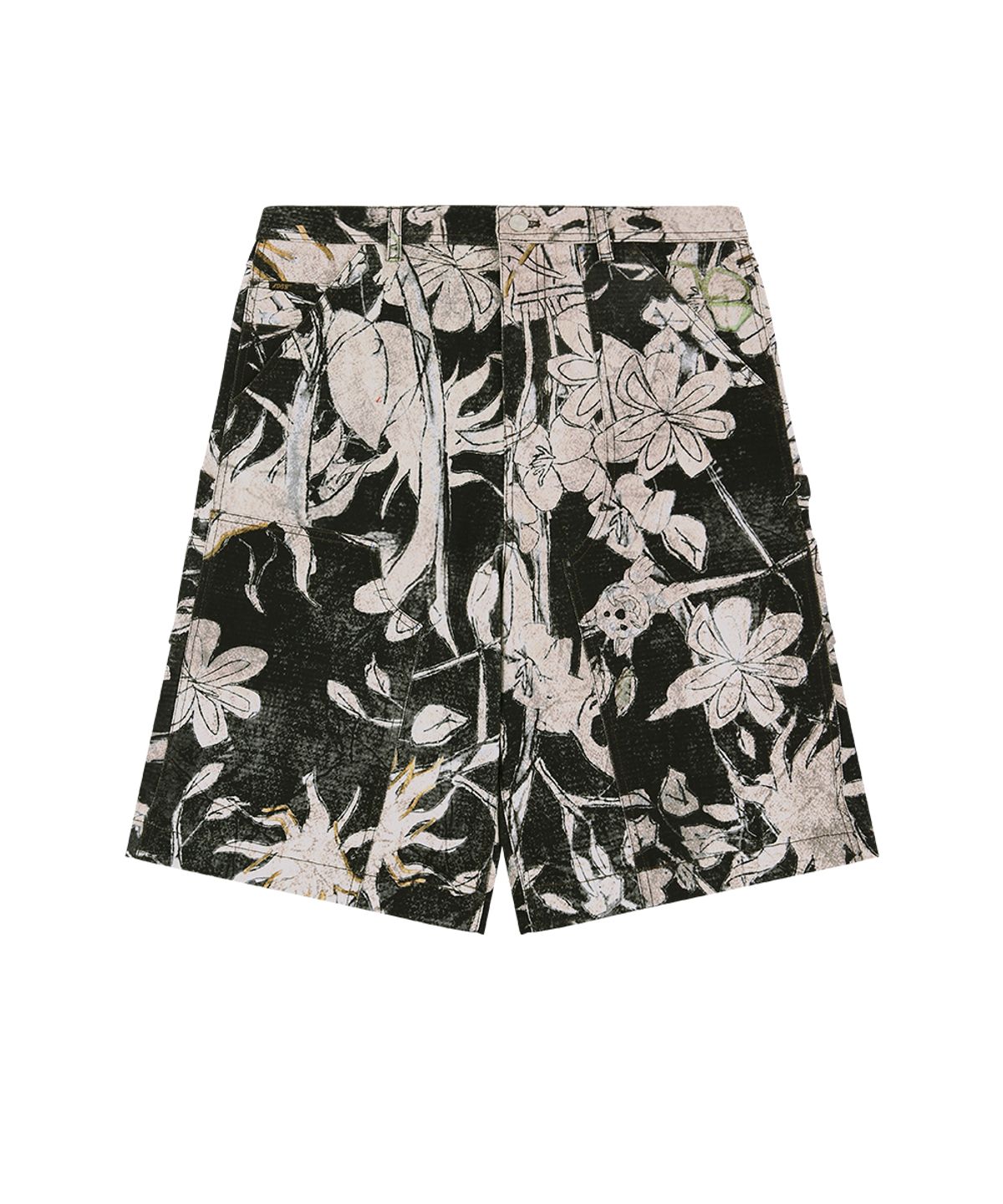 앤더슨벨(ADSB ANDERSSON BELL) FLOWER PRINTED CARPENTER SHORTS apa869m(BLACK/BEIGE)