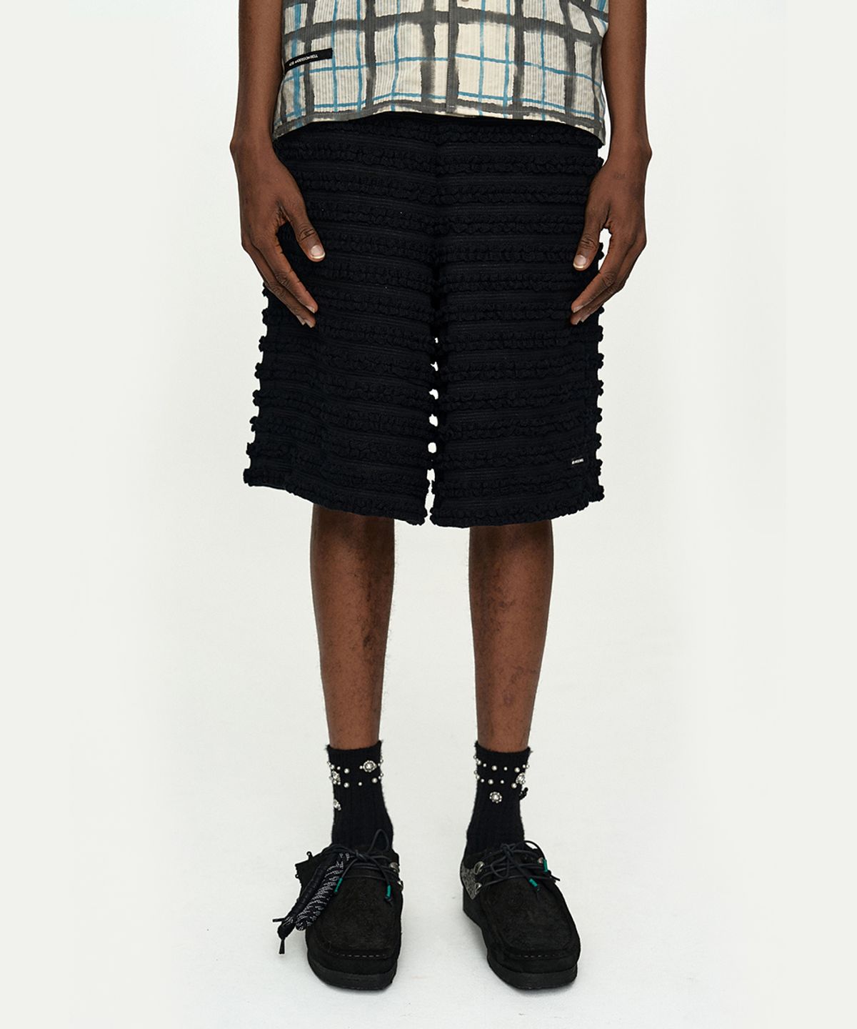 앤더슨벨(ADSB ANDERSSON BELL) KENLEY KNITTED SHORTS apa900m(BLACK)