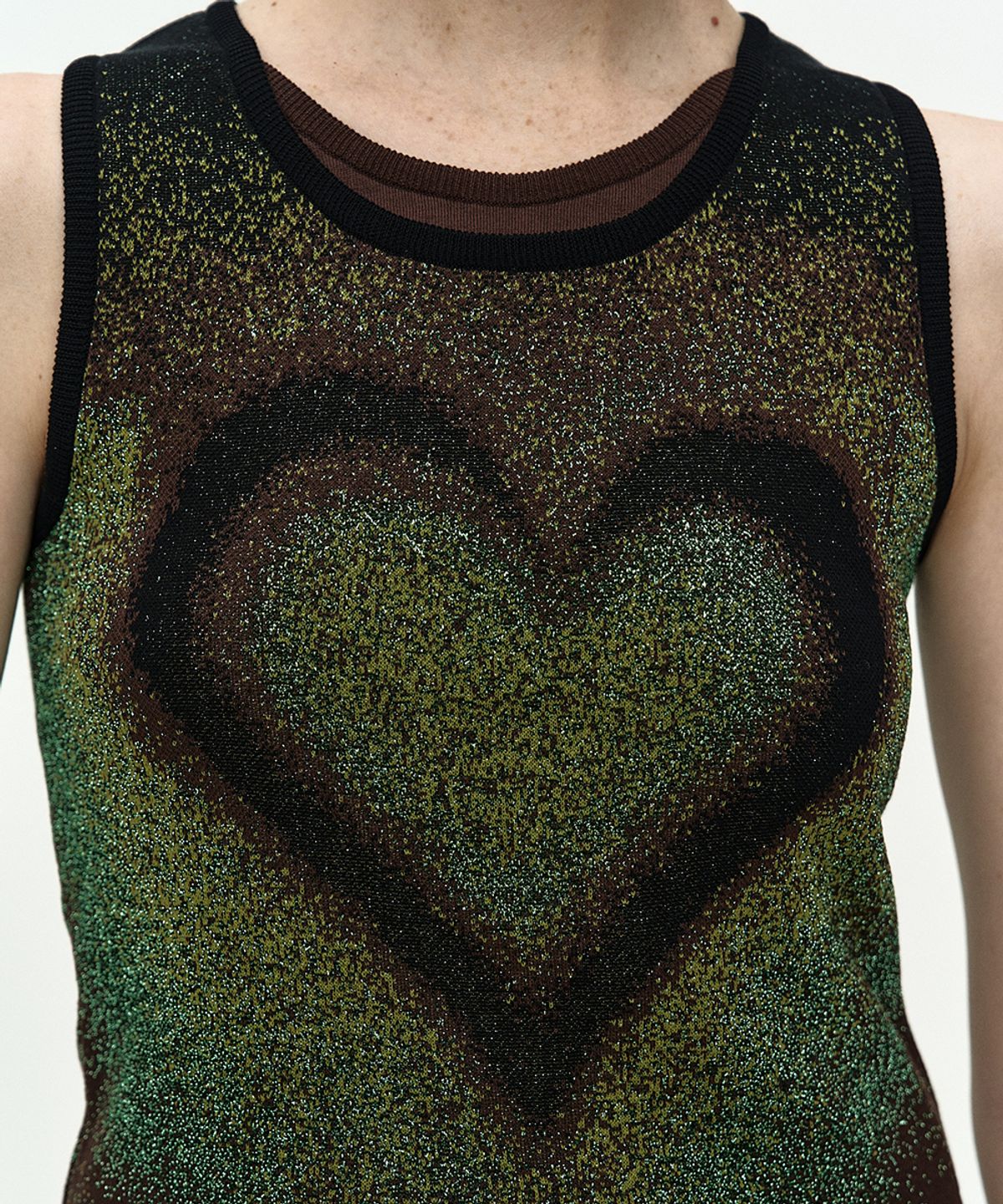 앤더슨벨(ADSB ANDERSSON BELL) AIRBRUSH LOVE TANK TOP atb1477w(GREEN)