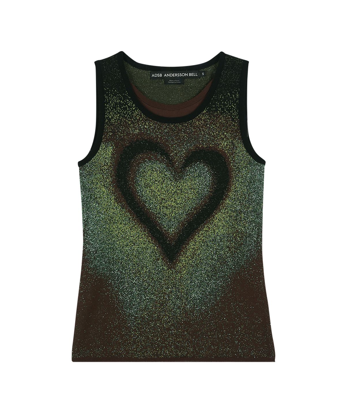 앤더슨벨(ADSB ANDERSSON BELL) AIRBRUSH LOVE TANK TOP atb1477w(GREEN)