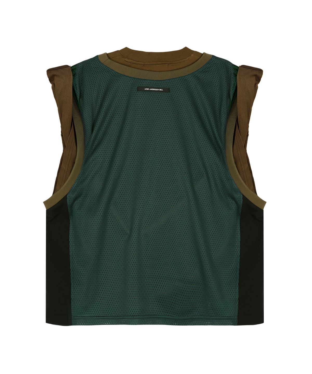 앤더슨벨(ADSB ANDERSSON BELL) BASKETBALL JERSEY LAYERED ROLL UP T-SHIRT atb1449w(KHAKI/GREEN)