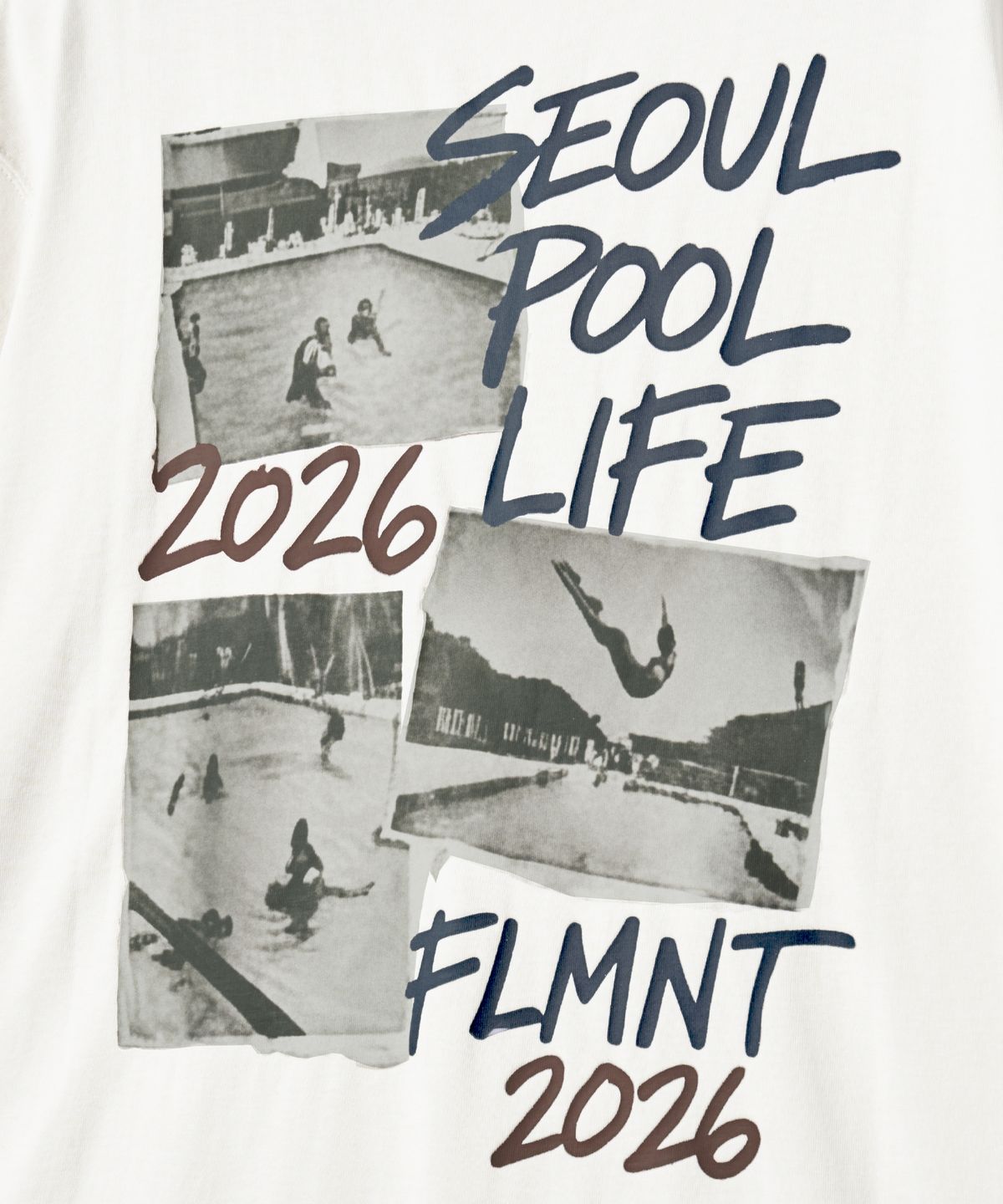 필루미네이트(FILLUMINATE) 포토 백 프린팅 티셔츠-아이보리