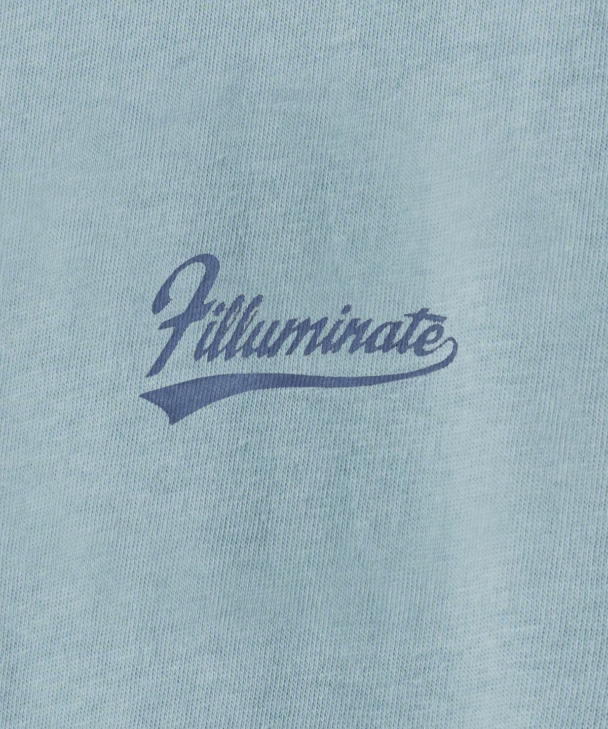 필루미네이트(FILLUMINATE) 포토 백 프린팅 티셔츠-스카이블루