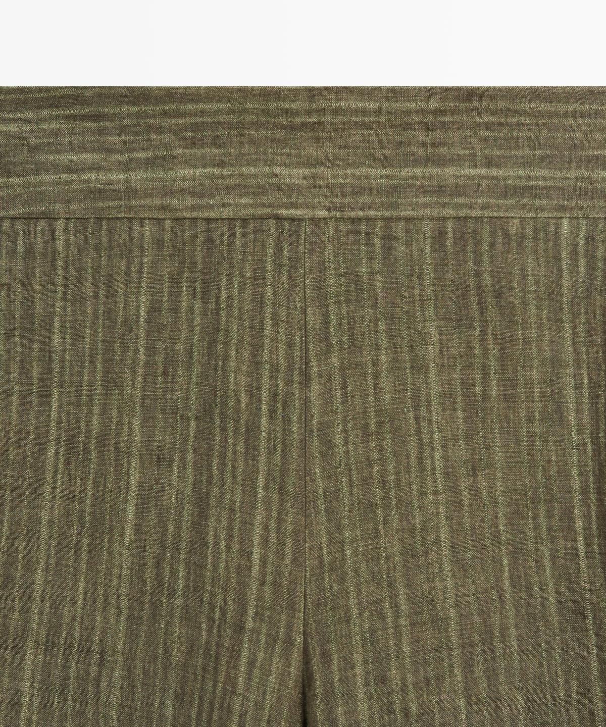 마시모두띠(MASSIMO DUTTI) 코르셋 벨트 디테일 토탈 룩 린넨 팬츠