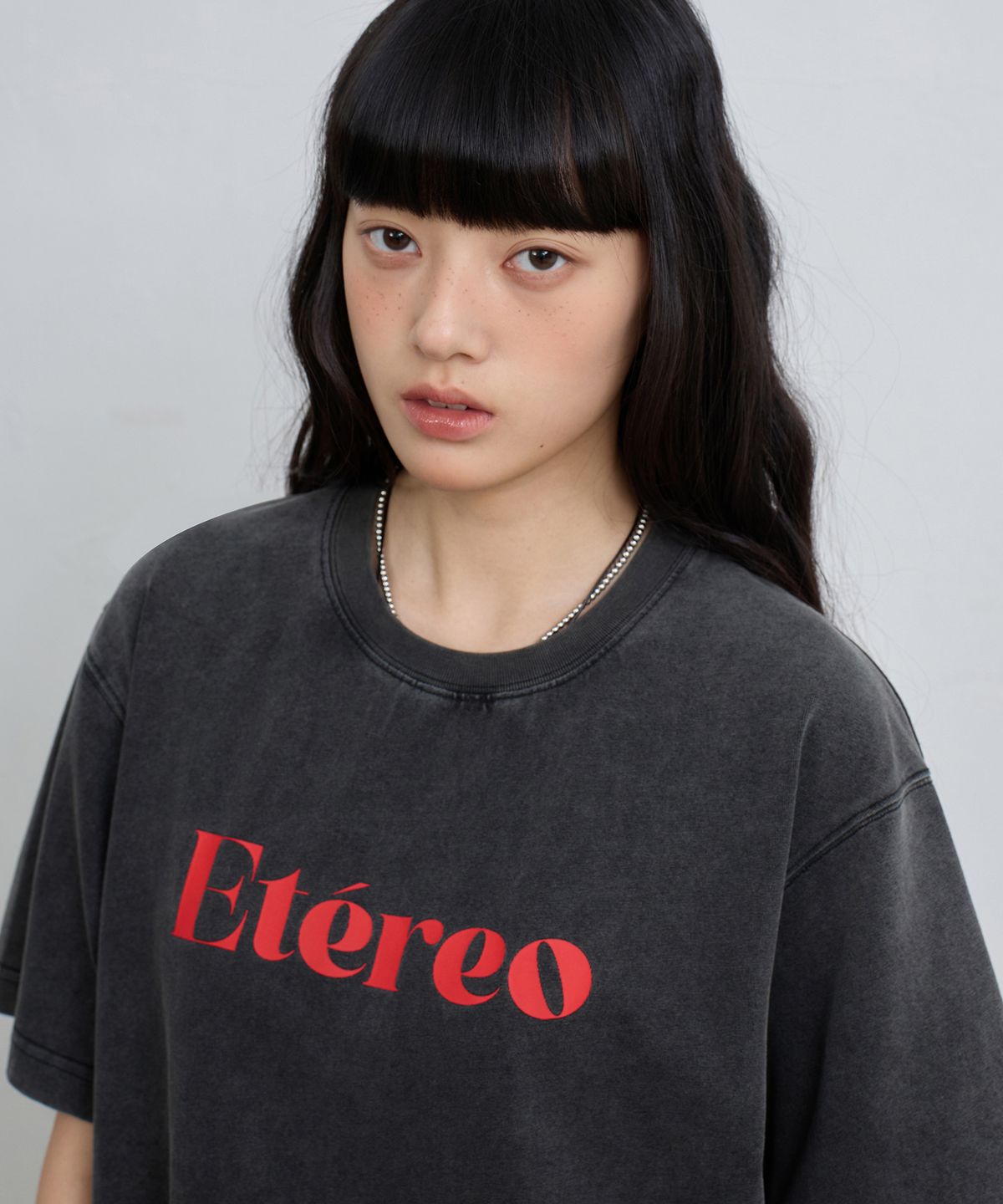 유젠(EUGGEN) [크롭/오버핏] Etéreo 그래픽 반팔 티셔츠_3 COLOR