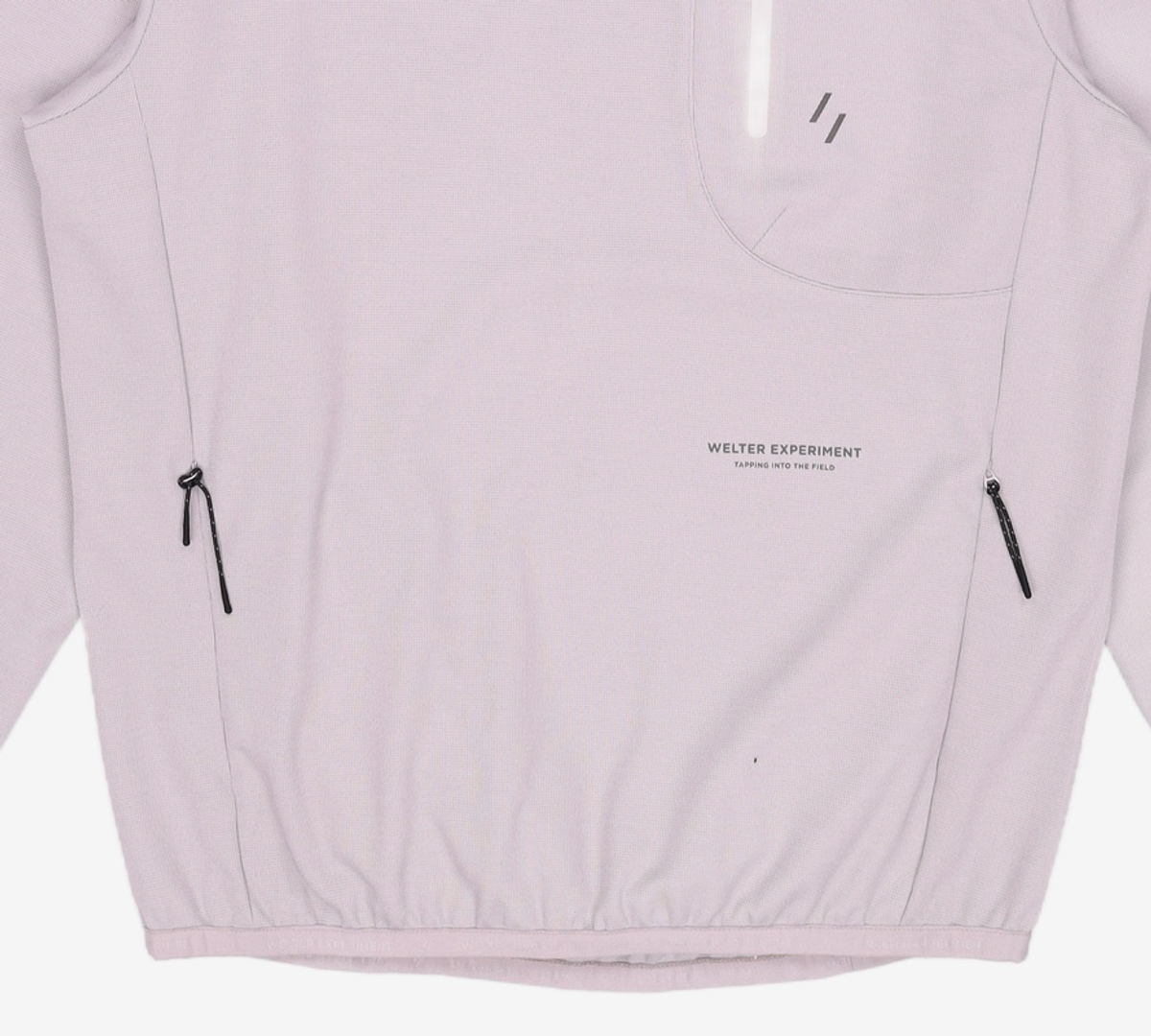 웰터 익스페리먼트(WELTER EXPERIMENT) STRETCH WAFFLE PULLOVER_LIGHT GRAY_WOL088 M