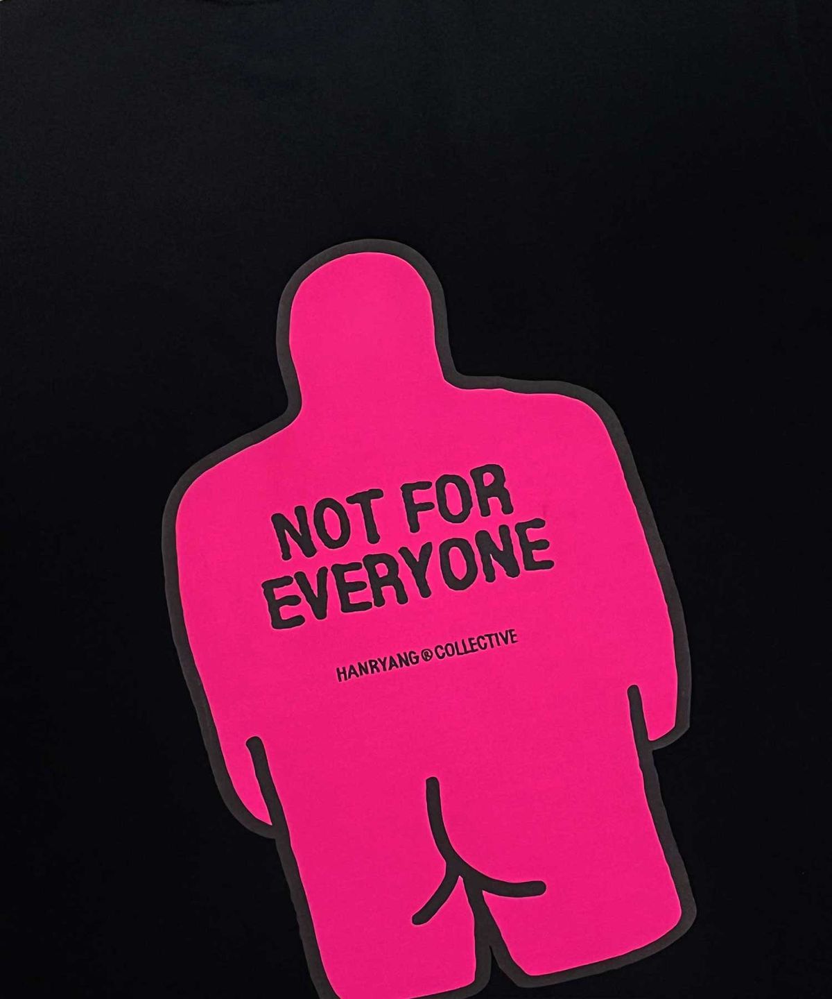 한량 컬렉티브(HANRYANG COLLECTIVE) HR PINK BIG ICON TEE BLACK