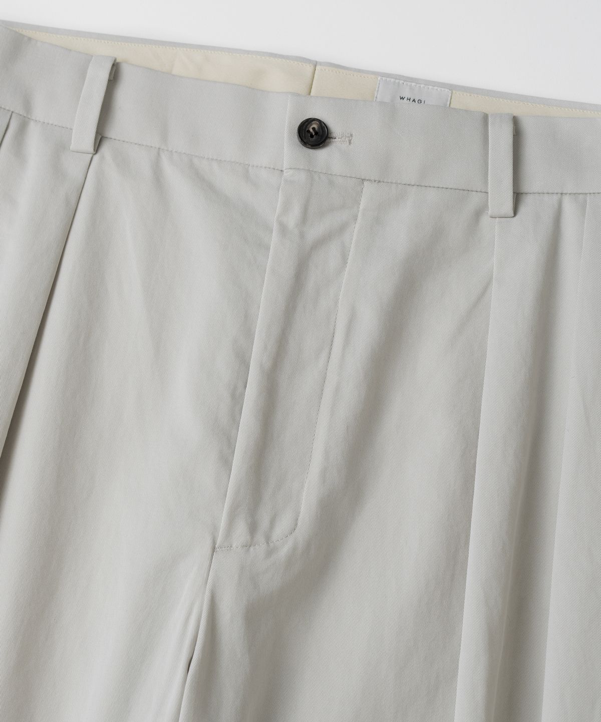 와기(WHAGI) Vintage Cotton Trousers (Moon Grey)