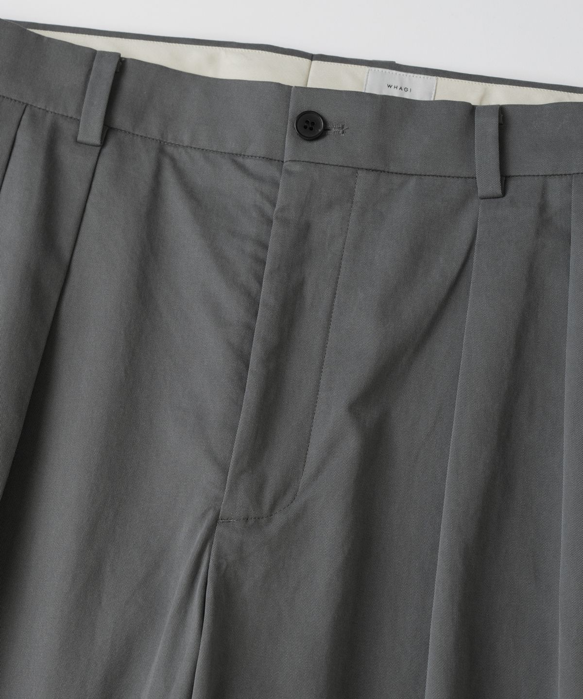 와기(WHAGI) Vintage Cotton Trousers (Vintage Grey)