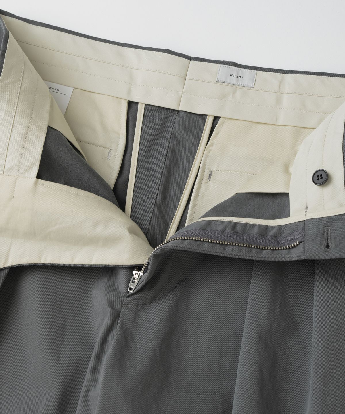 와기(WHAGI) Vintage Cotton Trousers (Vintage Grey)