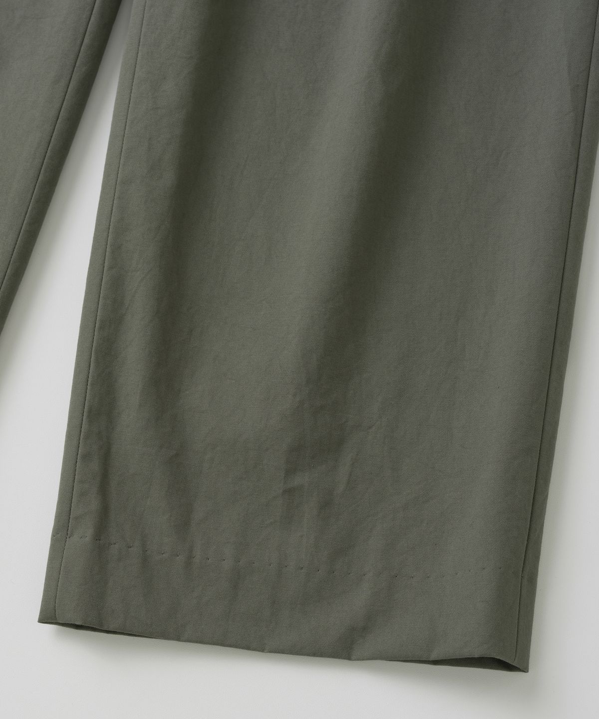 와기(WHAGI) Vintage Cotton Trousers (Olive Grey)