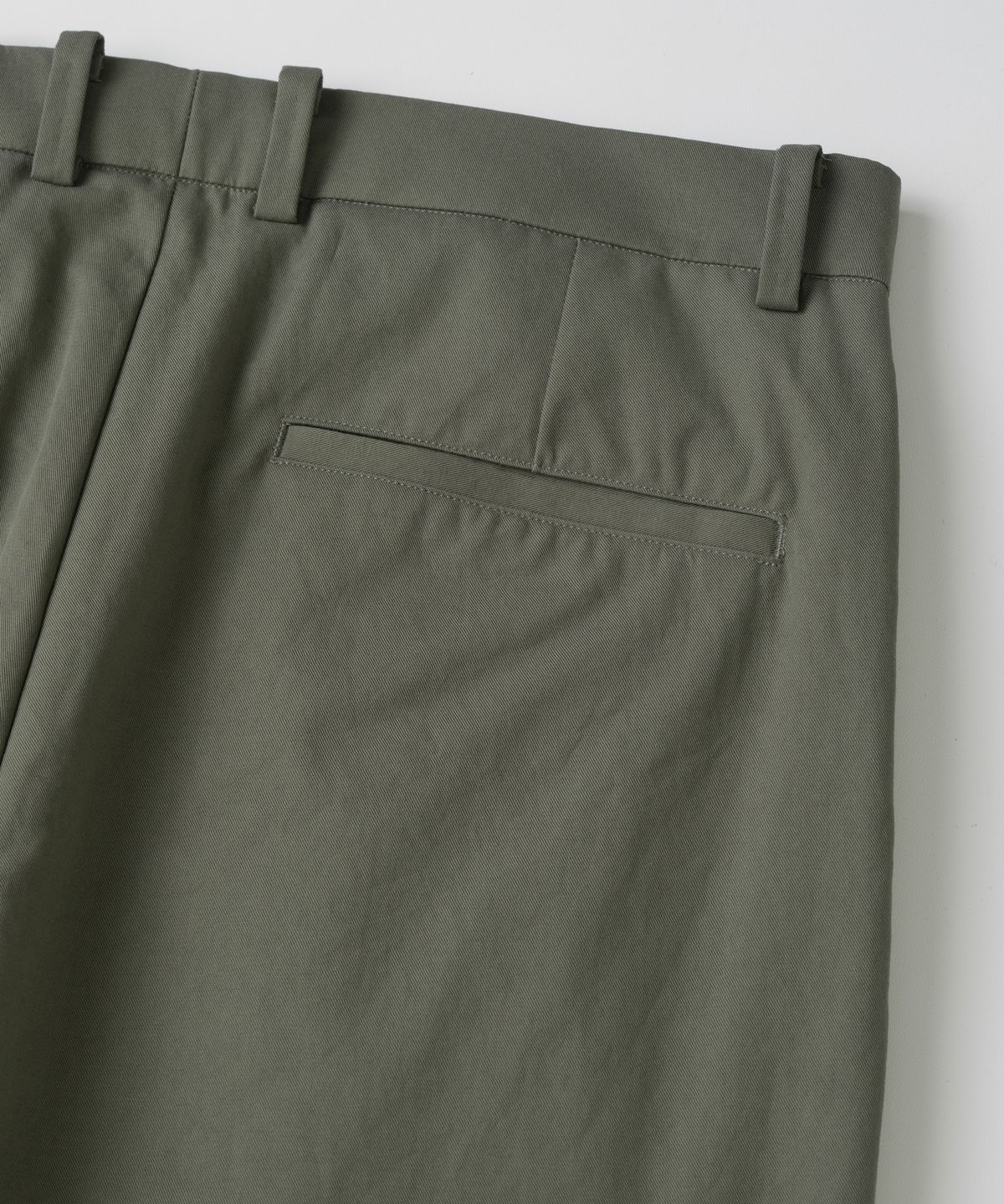 와기(WHAGI) Vintage Cotton Trousers (Olive Grey)