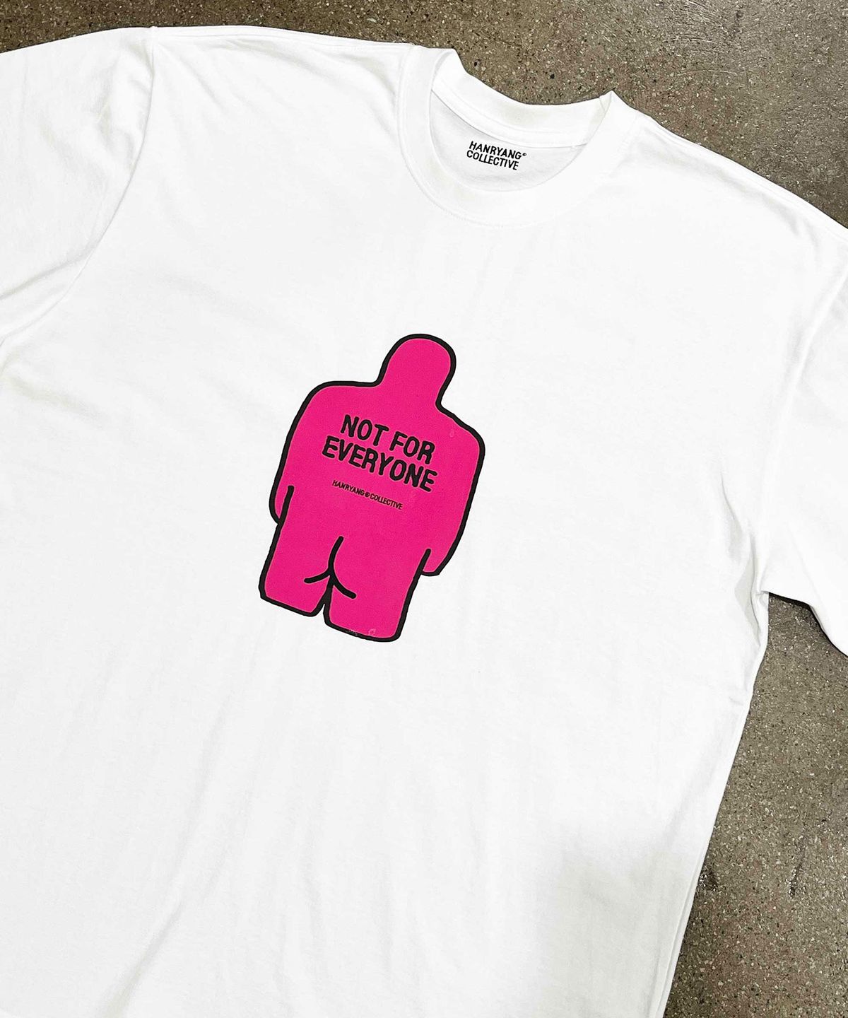 한량 컬렉티브(HANRYANG COLLECTIVE) HR PINK BACK ICON TEE WHITE