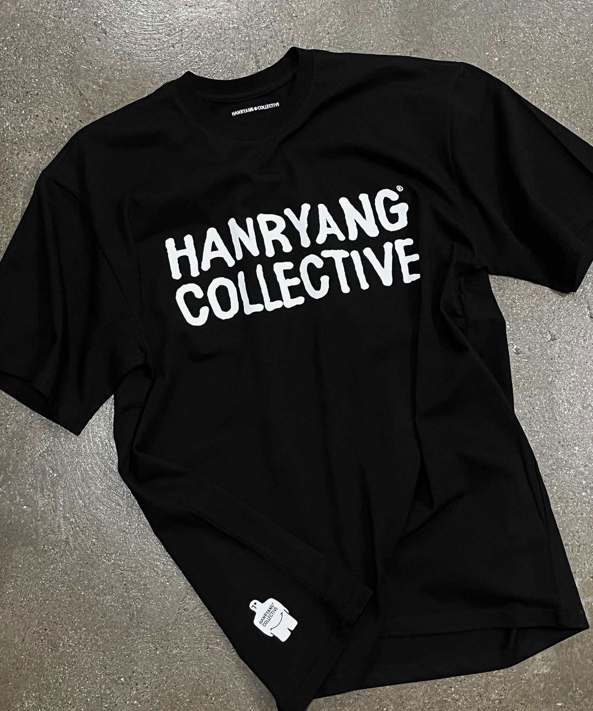 한량 컬렉티브(HANRYANG COLLECTIVE) HR LOGO2 TEE BLACK