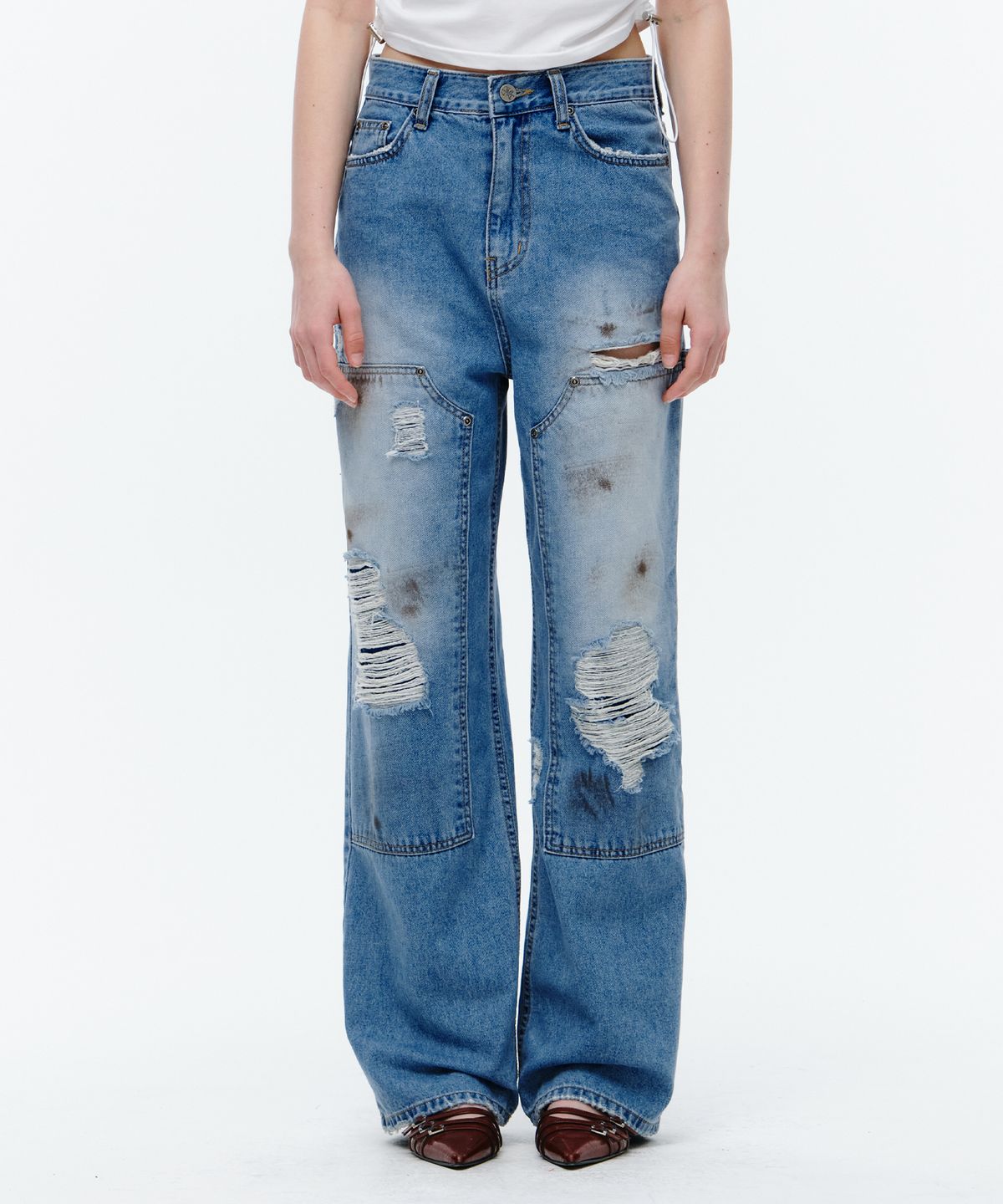 미드나잇 무브(MIDNIGHT MOVE) st add pants (blue)