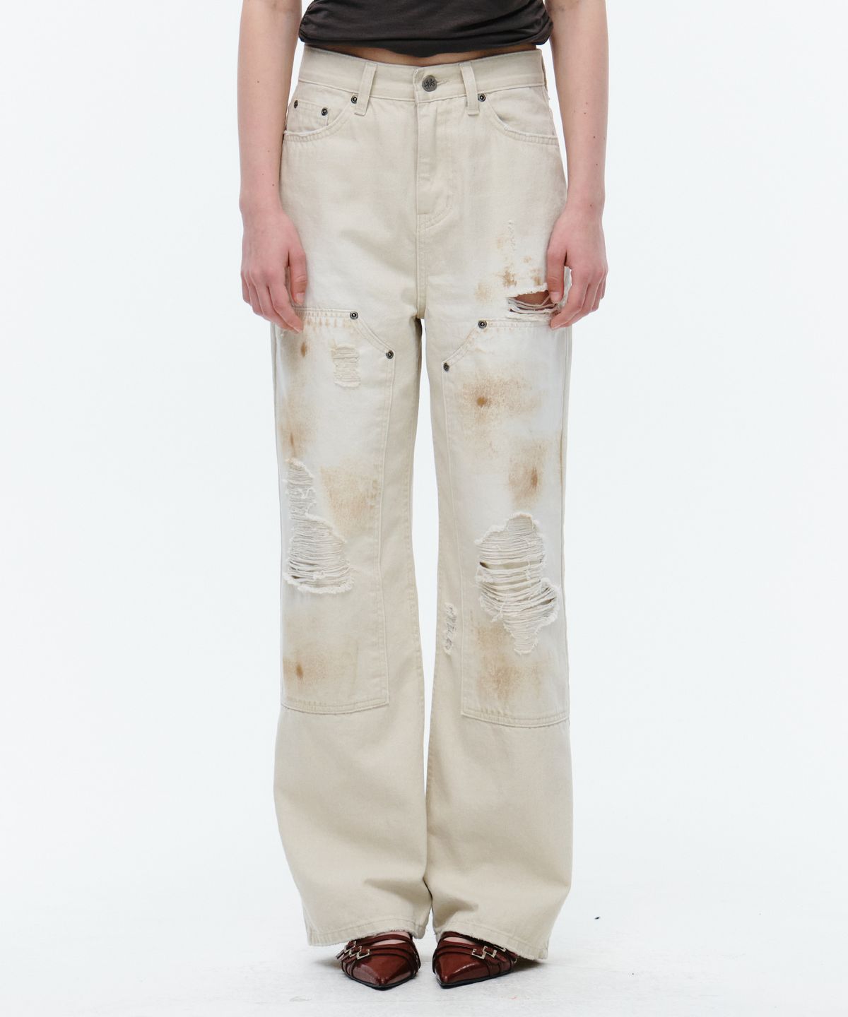 미드나잇 무브(MIDNIGHT MOVE) st add pants (ivory)