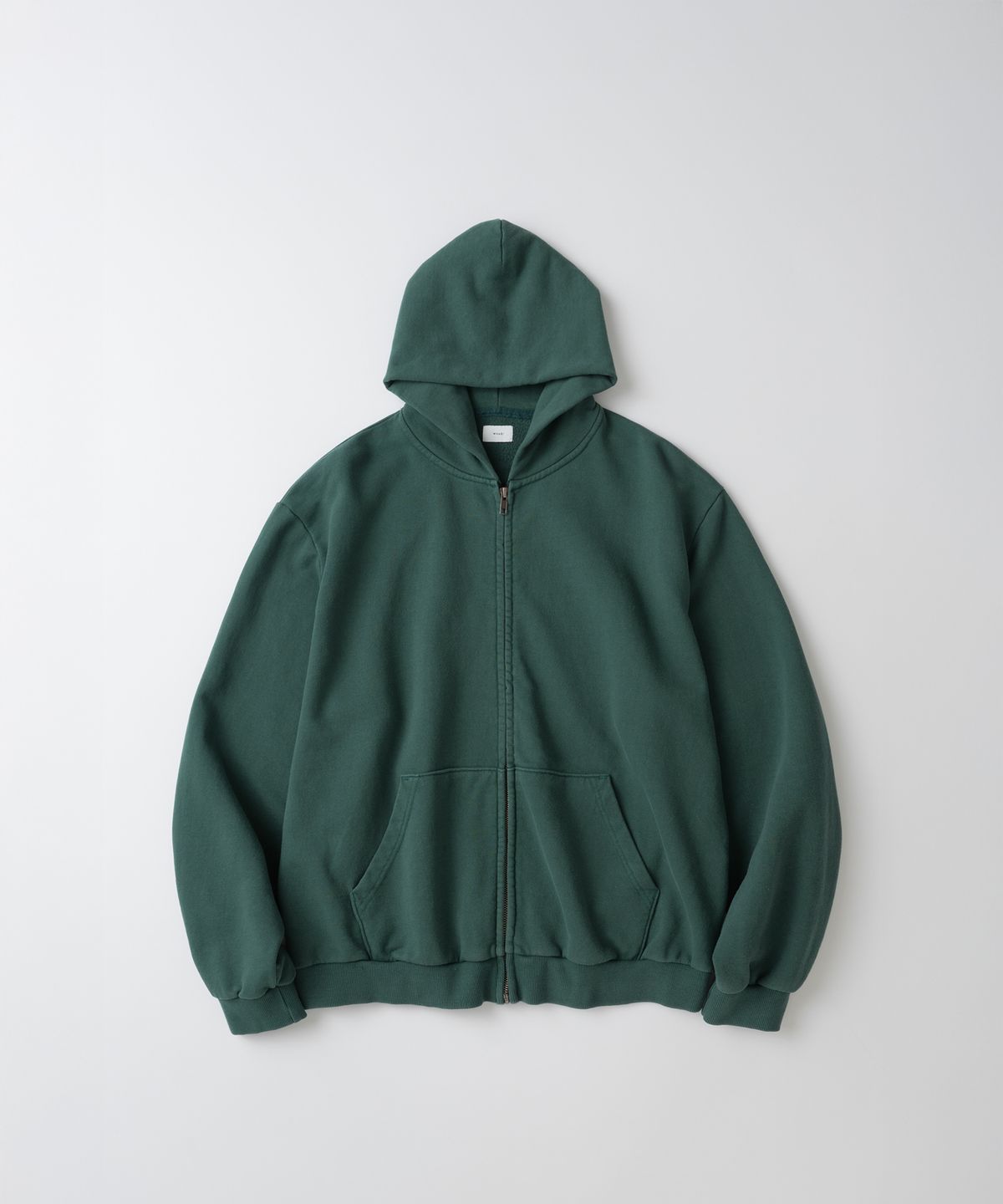 와기(WHAGI) Vintage Zip Sweat Hoodie (Vintage D.Green)