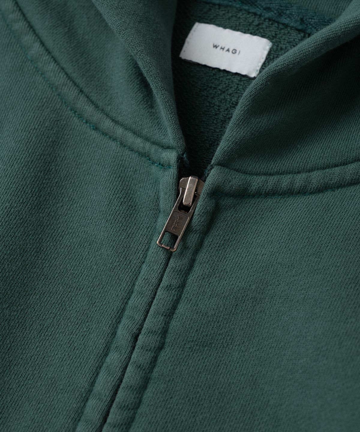 와기(WHAGI) Vintage Zip Sweat Hoodie (Vintage D.Green)