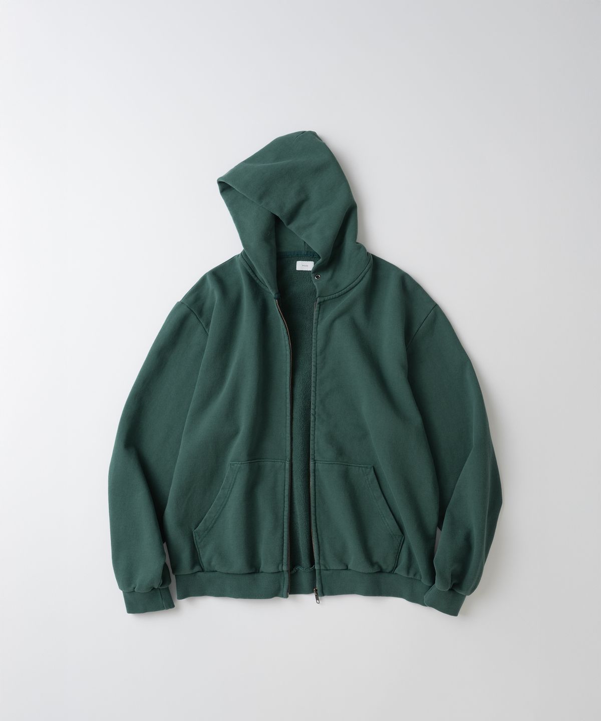 와기(WHAGI) Vintage Zip Sweat Hoodie (Vintage D.Green)
