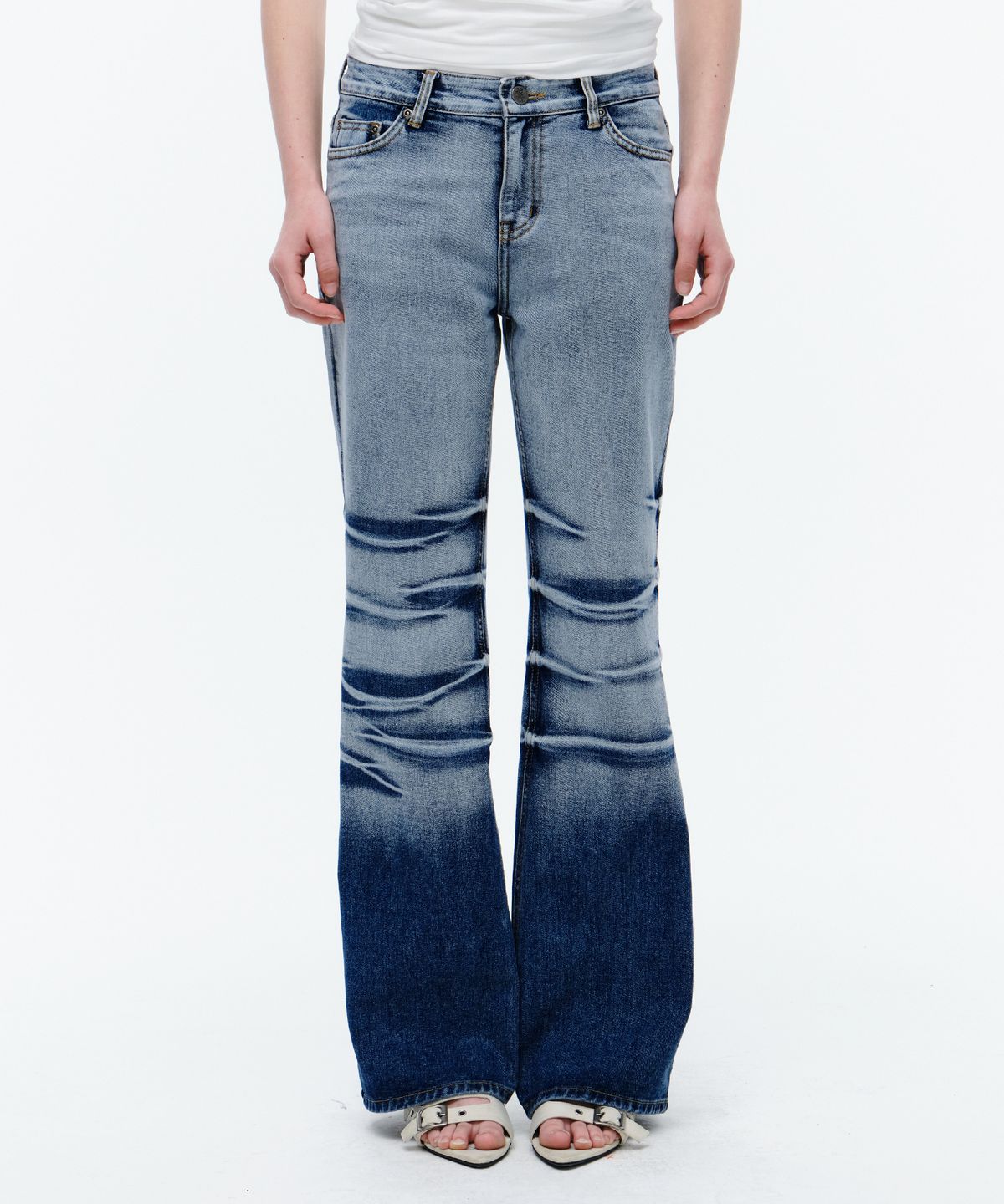 미드나잇 무브(MIDNIGHT MOVE) wrinkle denim pants (blue)