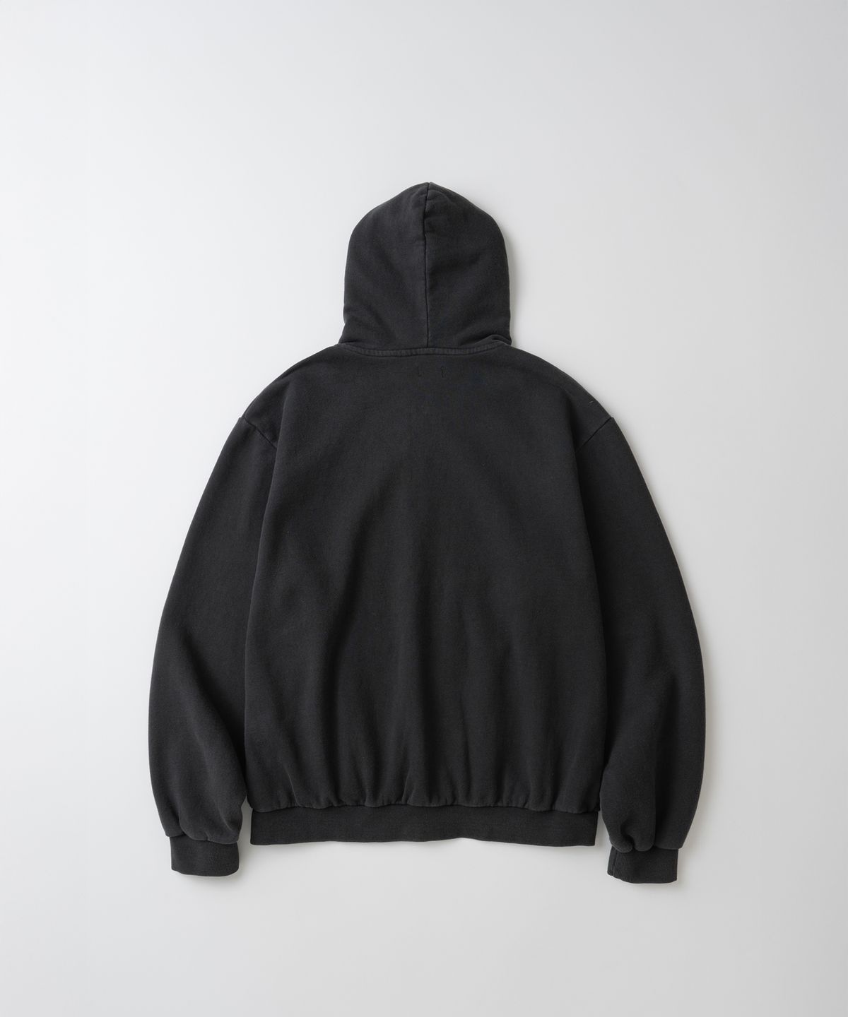 와기(WHAGI) Vintage Zip Sweat Hoodie (Vintage Black)
