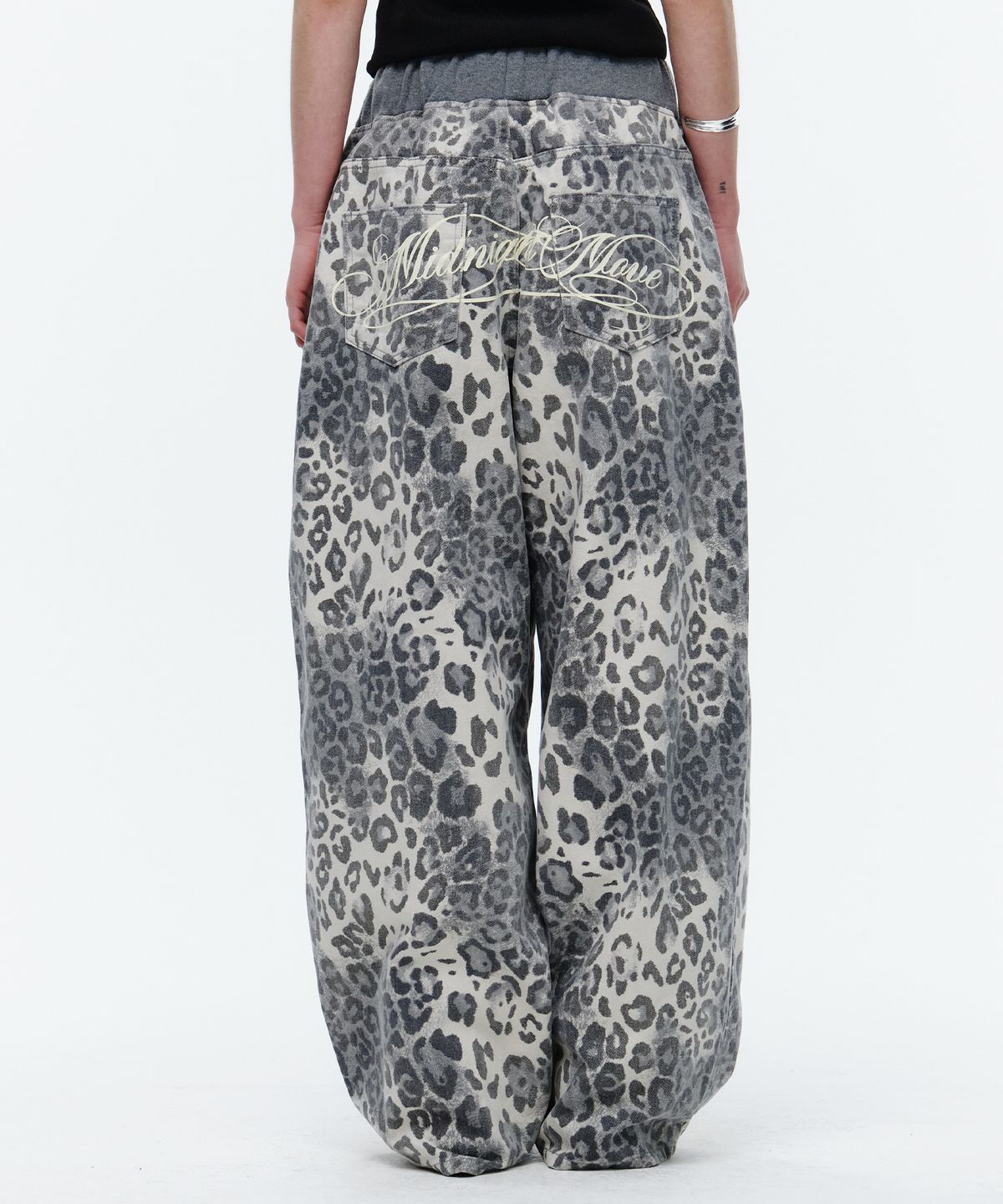 미드나잇 무브(MIDNIGHT MOVE) bd leopard pants (grey)