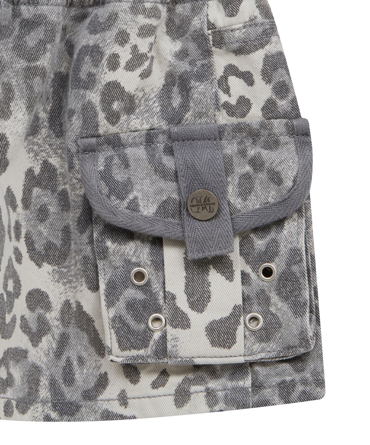 미드나잇 무브(MIDNIGHT MOVE) bd leopard skirt (grey)