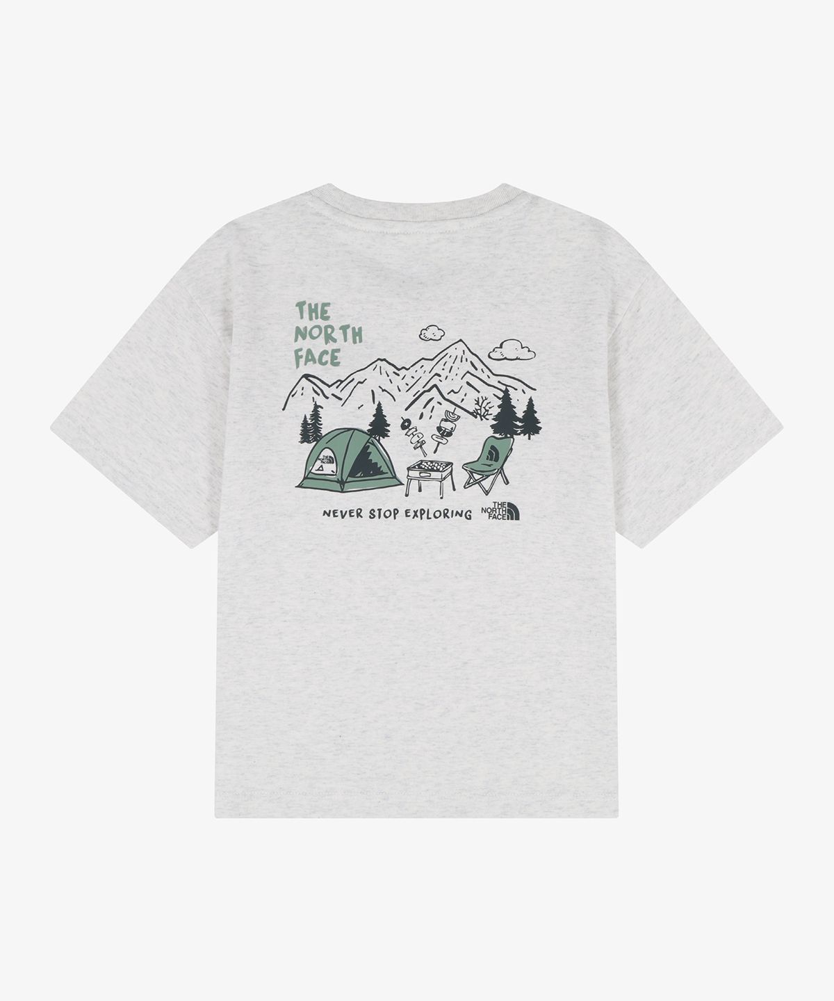 노스페이스 키즈(THE NORTH FACE KIDS) 키즈 하이크 카프리 크루 세트 NT7US14T_OAT