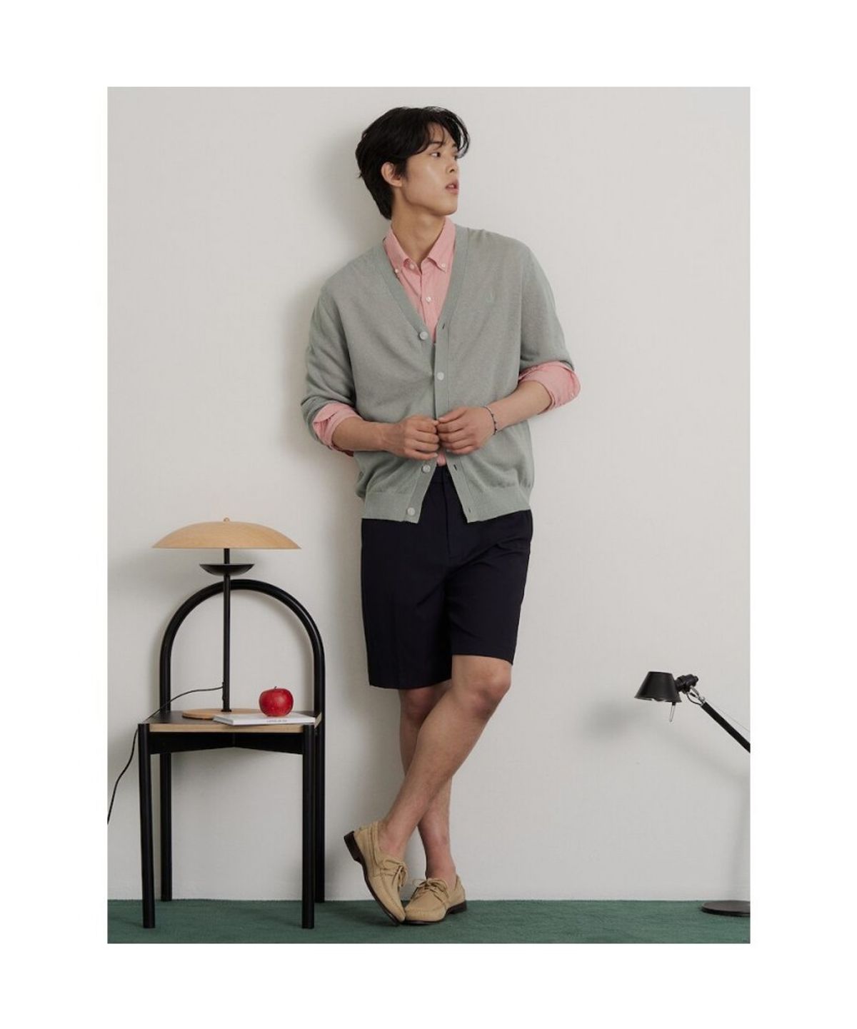 빈폴 멘(BEANPOLE MEN) 여름 리넨 카디건  라이트 그린