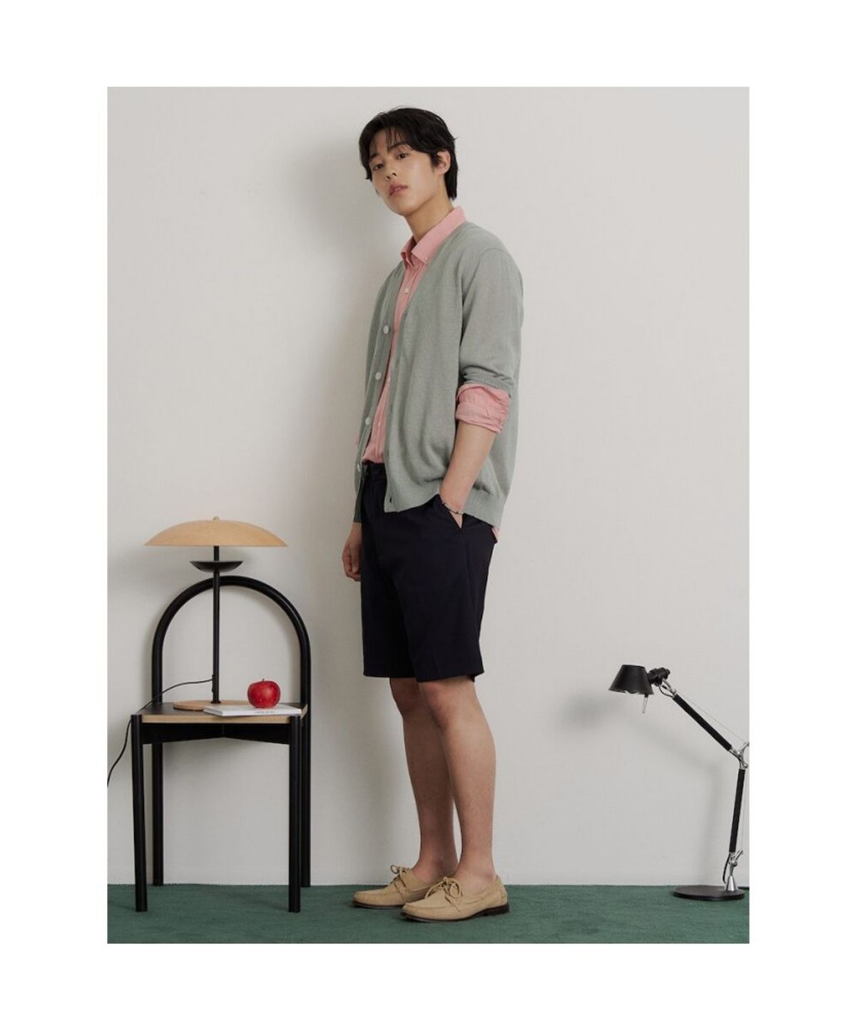 빈폴 멘(BEANPOLE MEN) 여름 리넨 카디건  라이트 그린