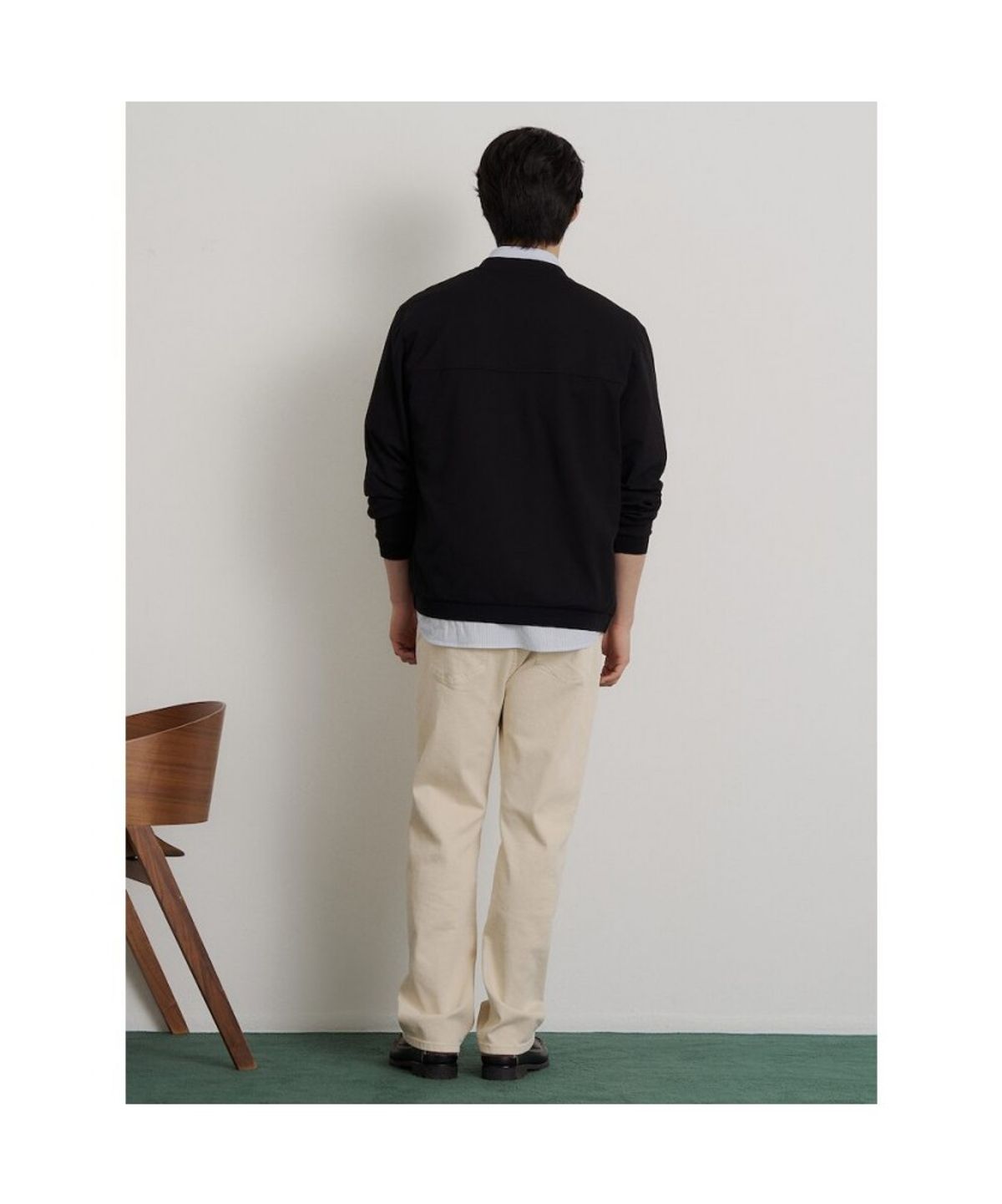 빈폴 멘(BEANPOLE MEN) 핫써머 스테디움 넥 져지 아우터  블랙