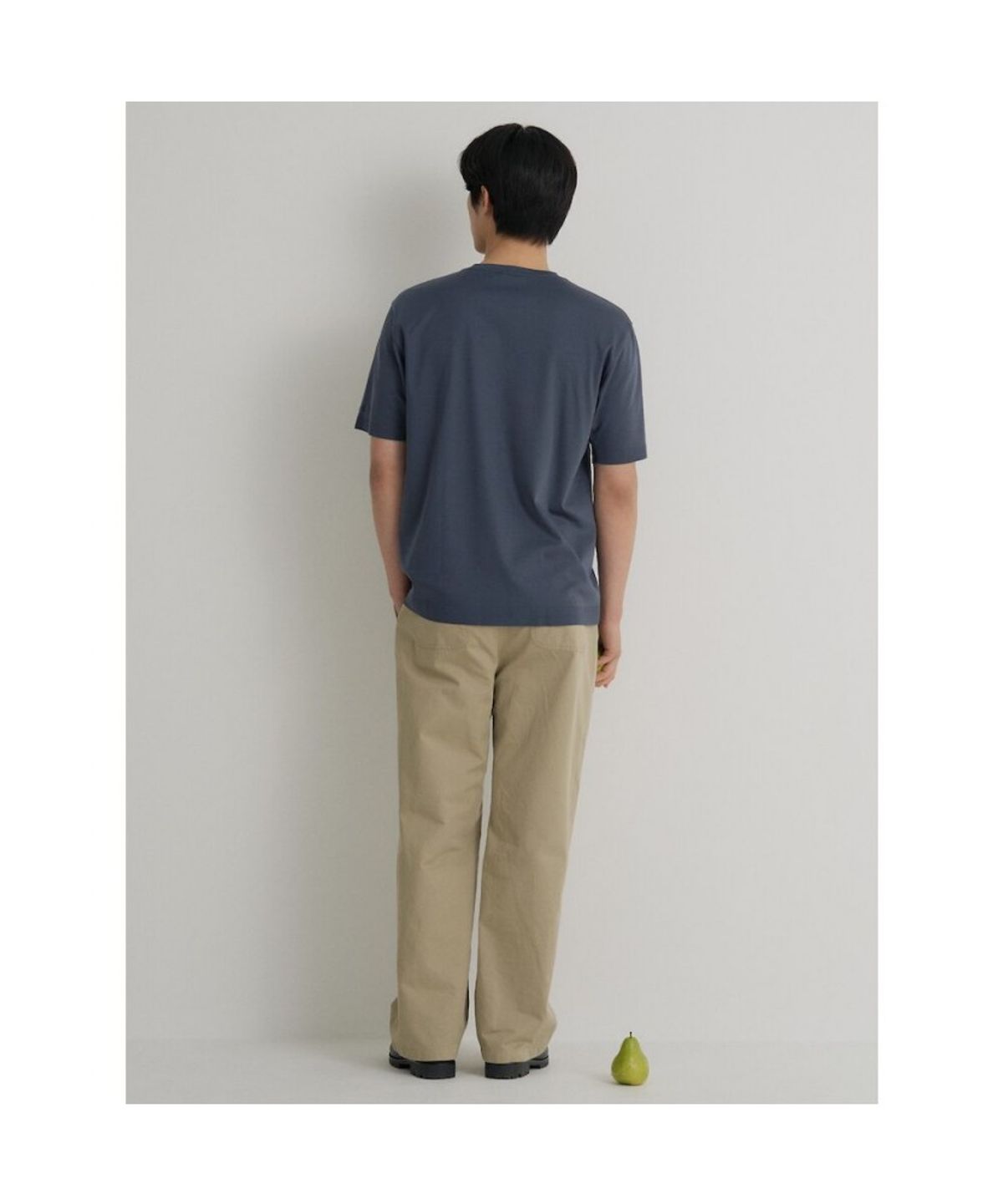 빈폴 멘(BEANPOLE MEN) 프리미엄 플로우 라운드넥 티셔츠  애쉬