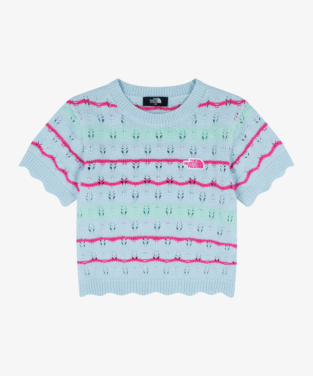 노스페이스 키즈(THE NORTH FACE KIDS) 걸즈 스트라이프 라운지 세트 NT7US35T_LBL