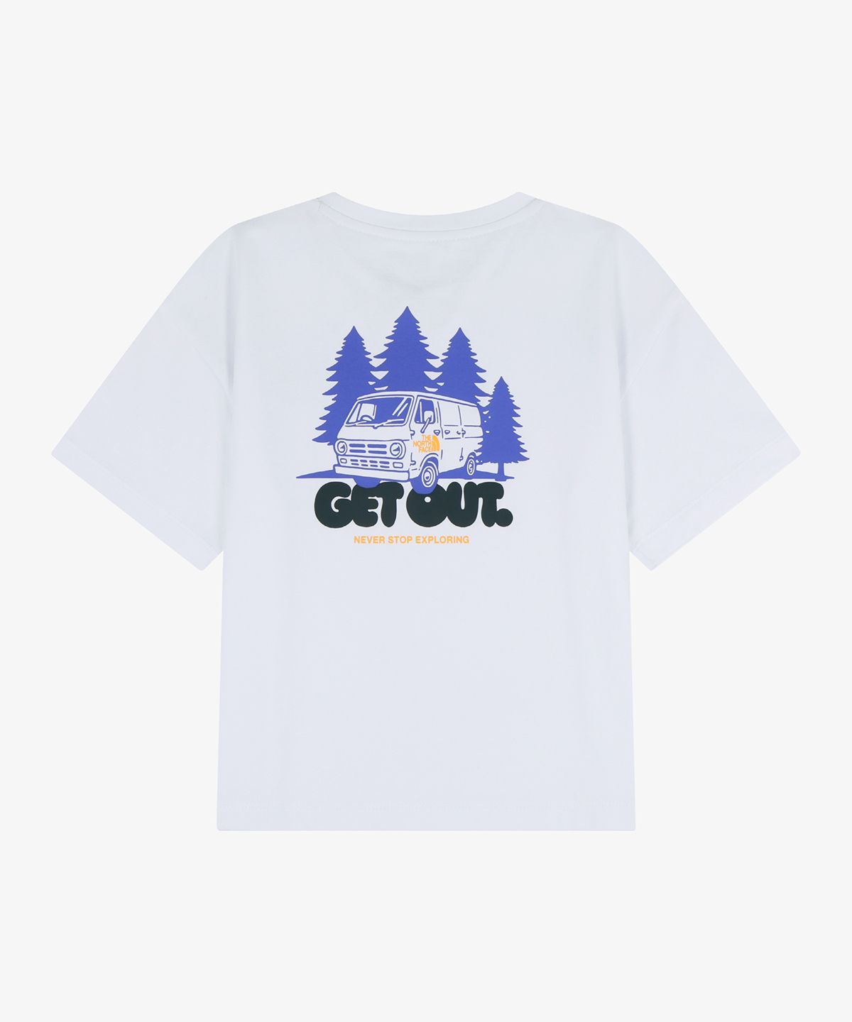 노스페이스 키즈(THE NORTH FACE KIDS) 키즈 아웃랜드 크루 세트 NT7US15S_WHT