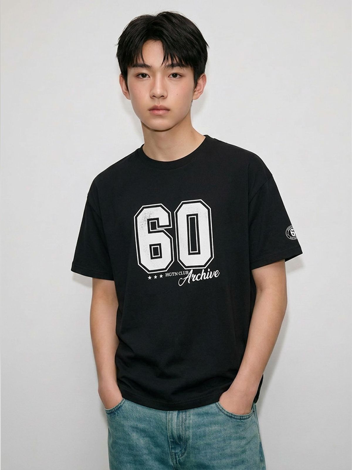 행텐 틴즈(HANGTEN TEENS) 틴즈 넘버 그래픽 반팔 티셔츠_100(14570-031-407-31)