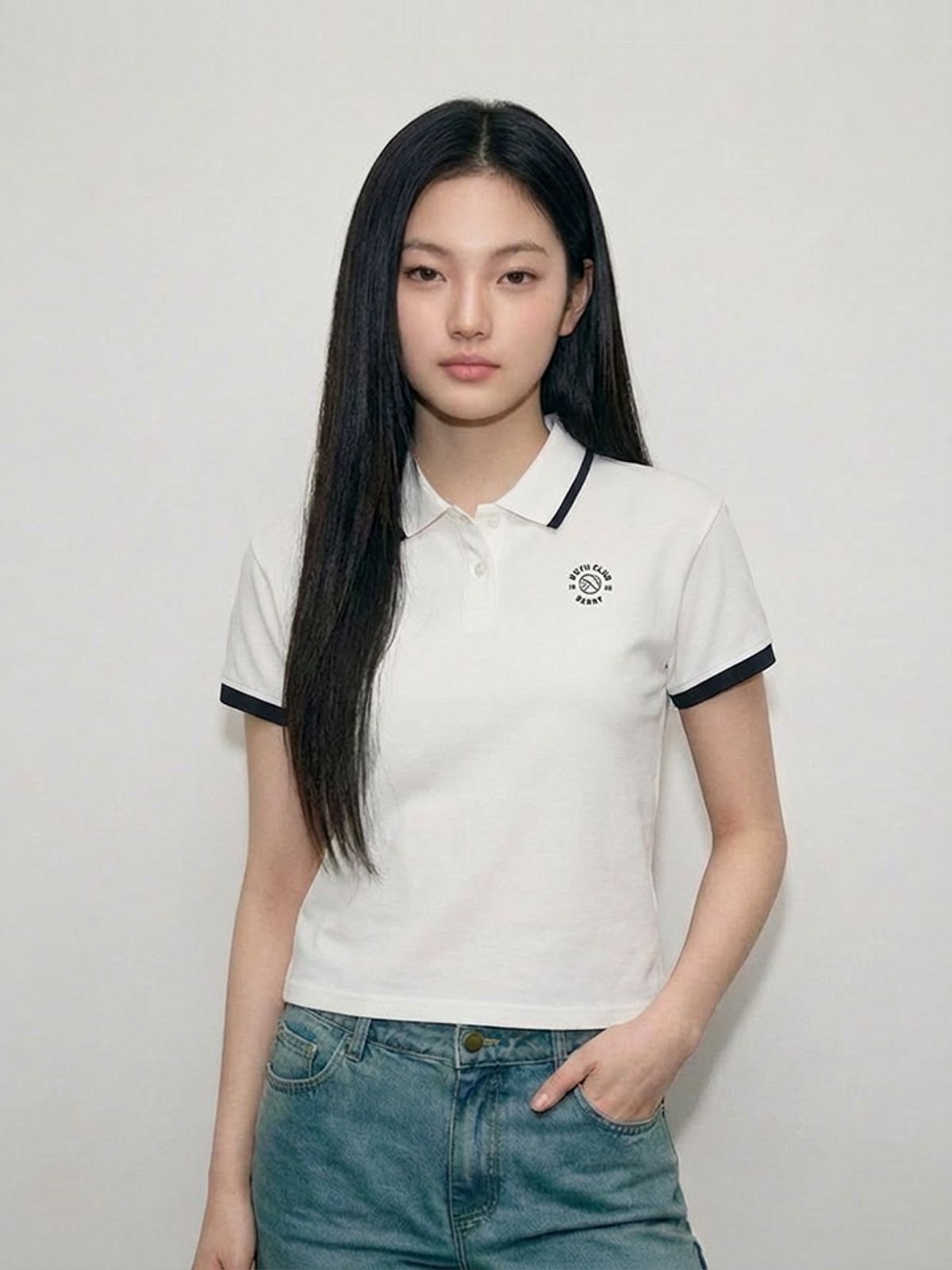 행텐 틴즈(HANGTEN TEENS) 틴즈 여아 요꼬 카라 반팔 티셔츠_003(14570-130-401-31)