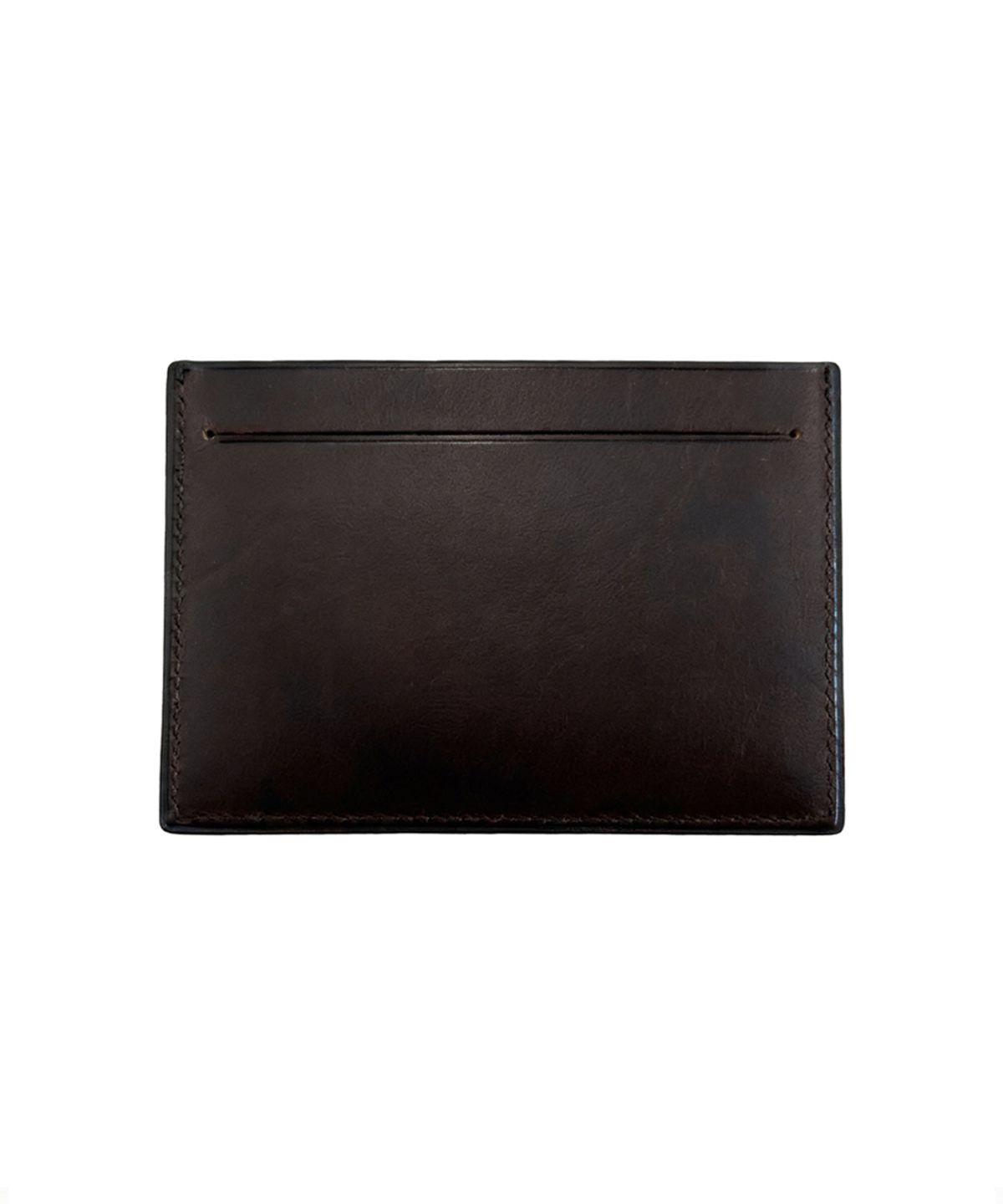 드헤베(DEHEVE) Classic Logo Card Wallet [Brown]