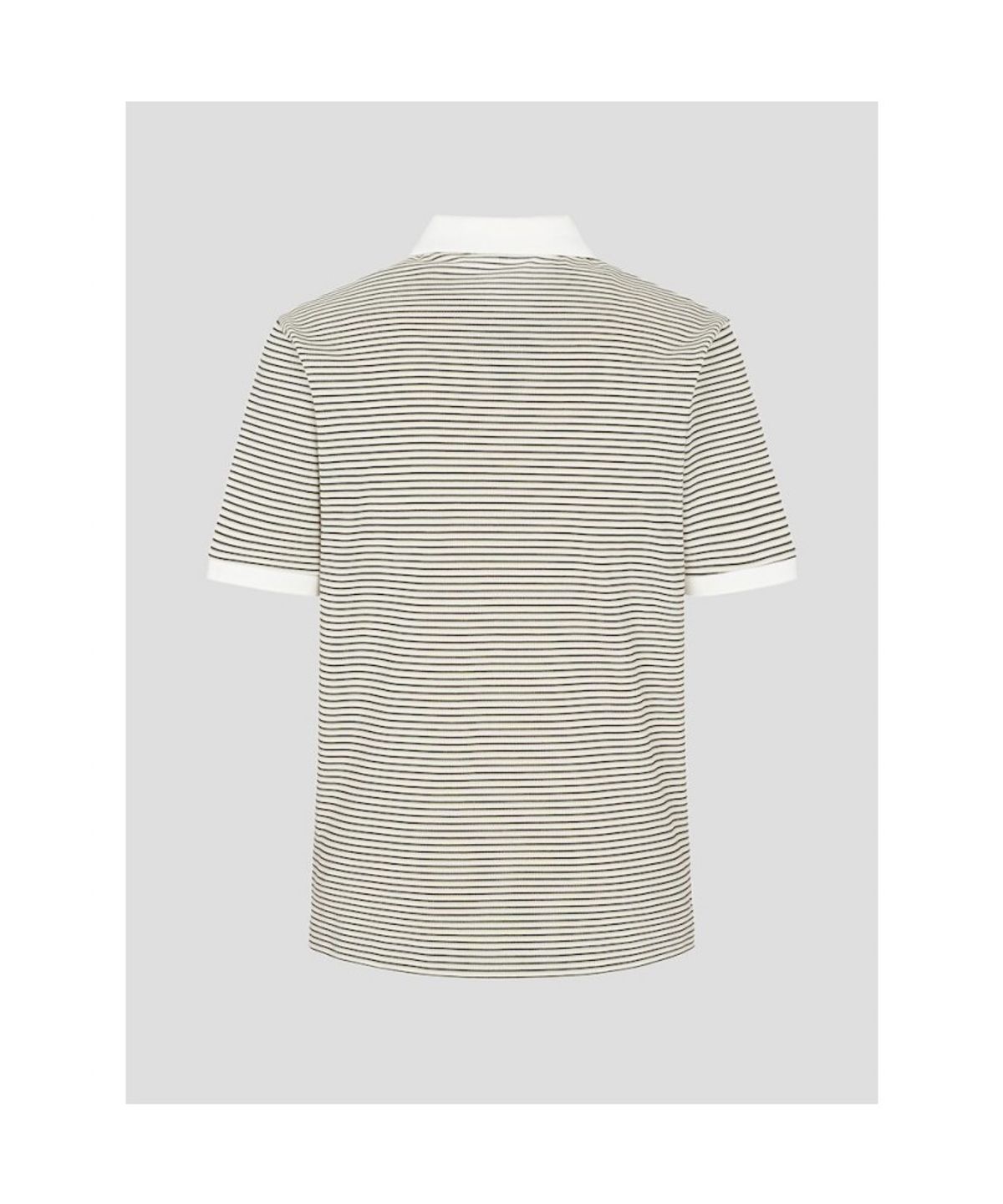 빈폴 멘(BEANPOLE MEN) 멀티 스트라이프 칼라넥 티셔츠  브라운