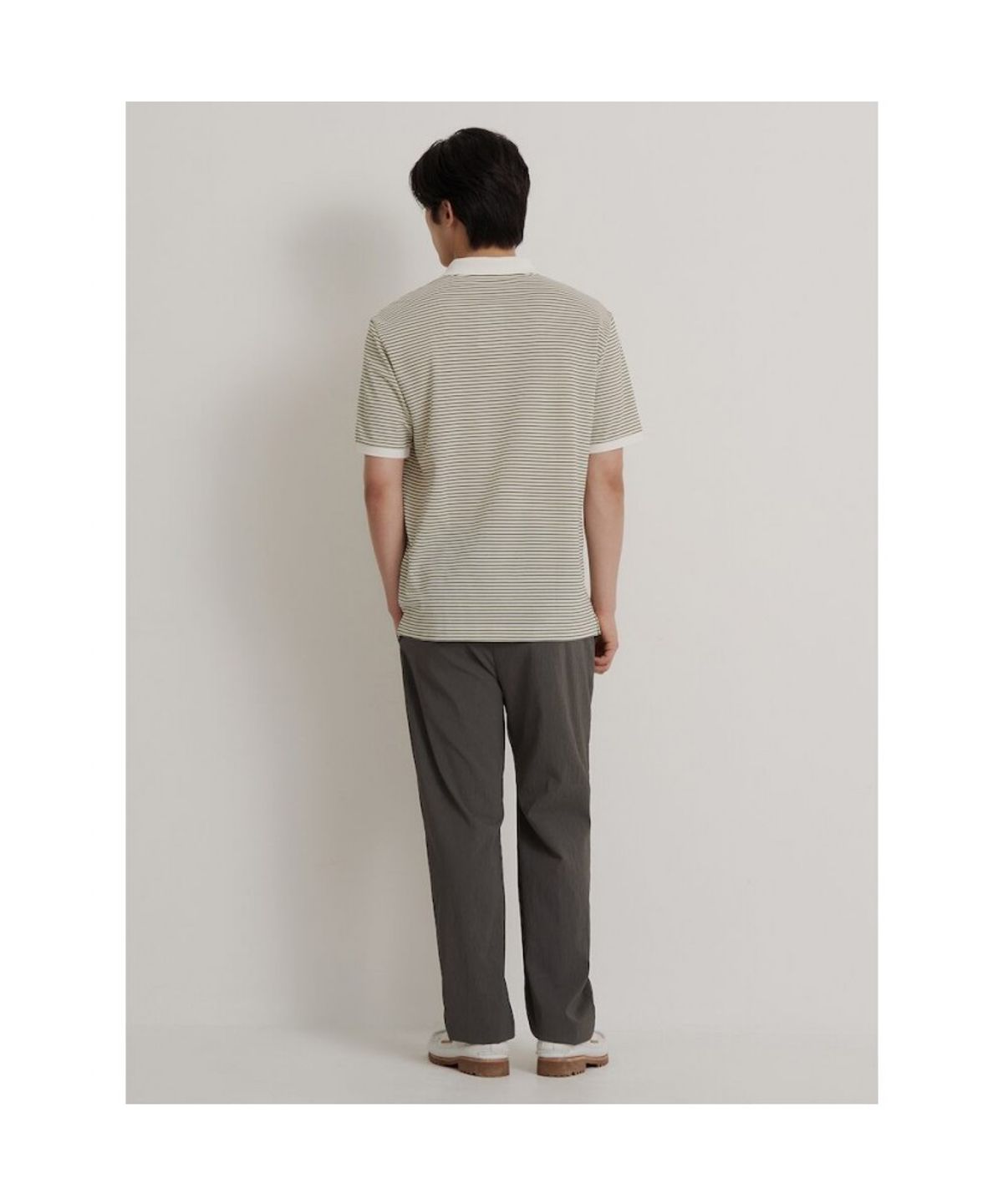 빈폴 멘(BEANPOLE MEN) 여름 텍스처 컴포트핏 슬랙스  카키